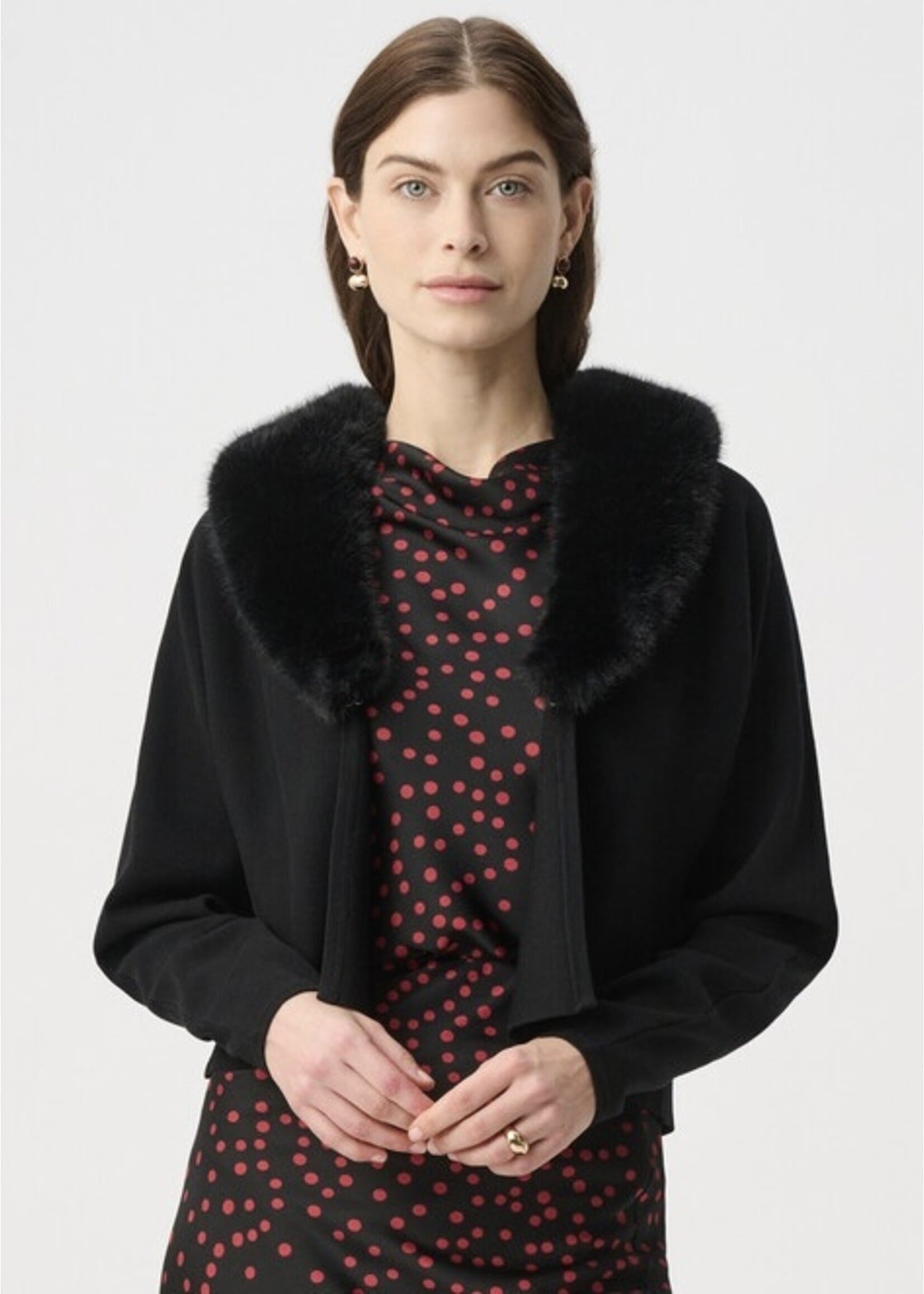 Joseph Ribkoff Joseph Ribkoff - Removable Fur Collar Cover‑Up Style 264955