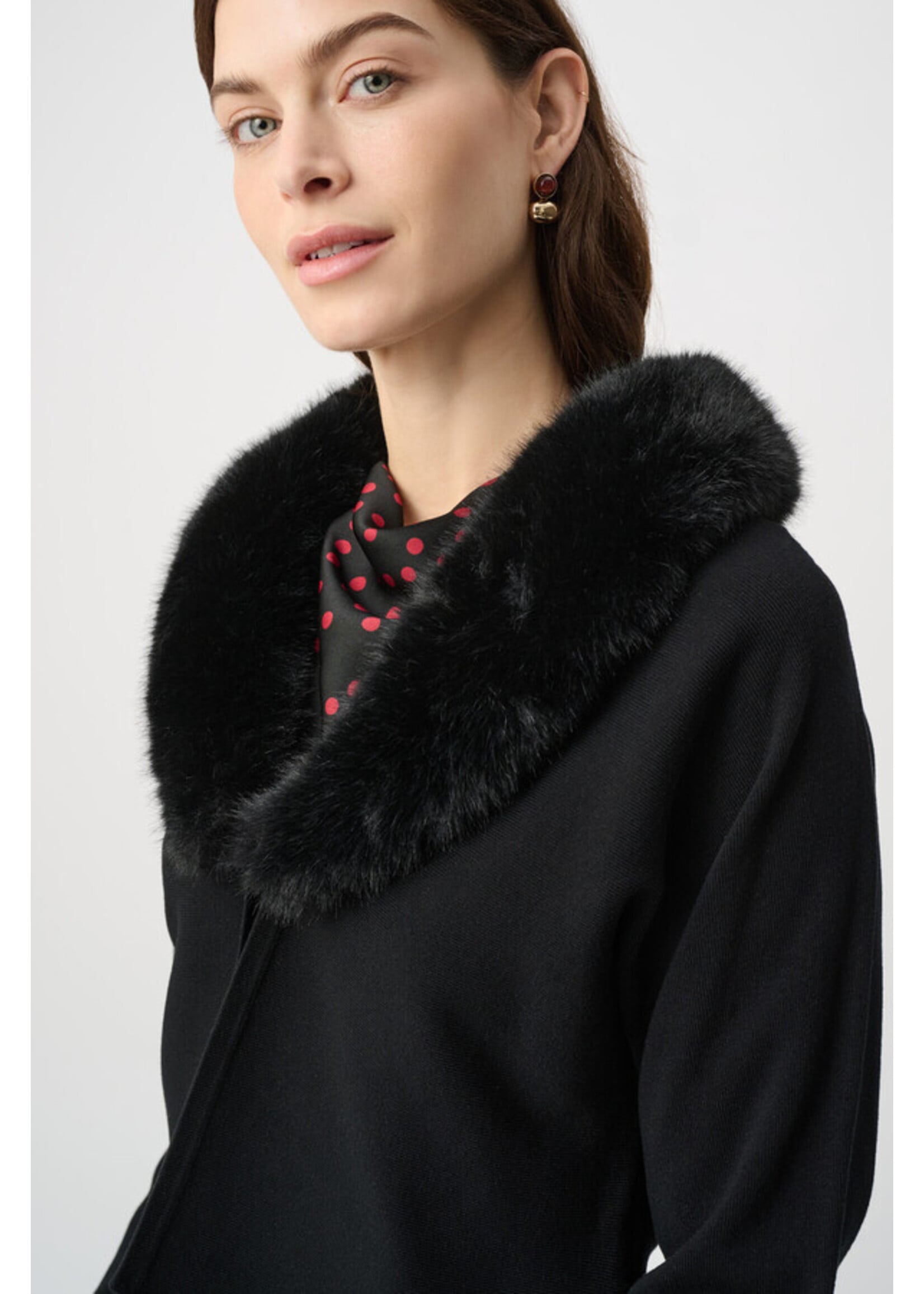 Joseph Ribkoff Joseph Ribkoff - Removable Fur Collar Cover‑Up Style 264955
