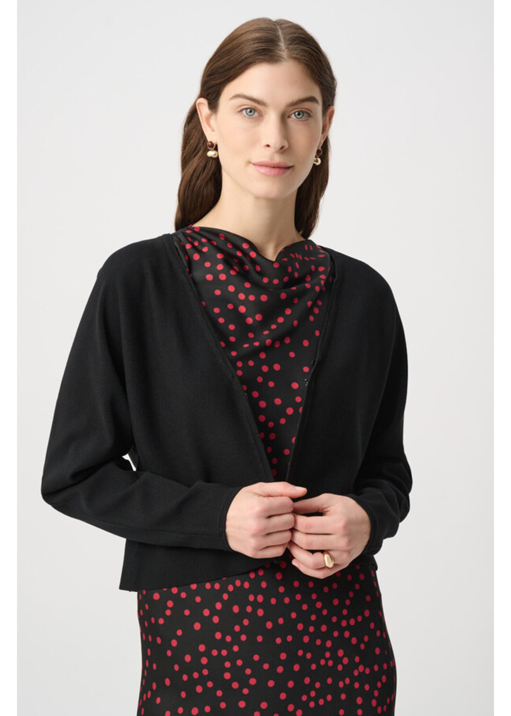Joseph Ribkoff Joseph Ribkoff - Removable Fur Collar Cover‑Up Style 264955