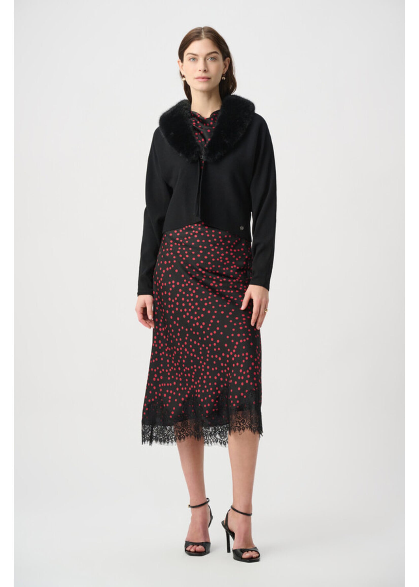 Joseph Ribkoff Joseph Ribkoff - Removable Fur Collar Cover‑Up Style 264955