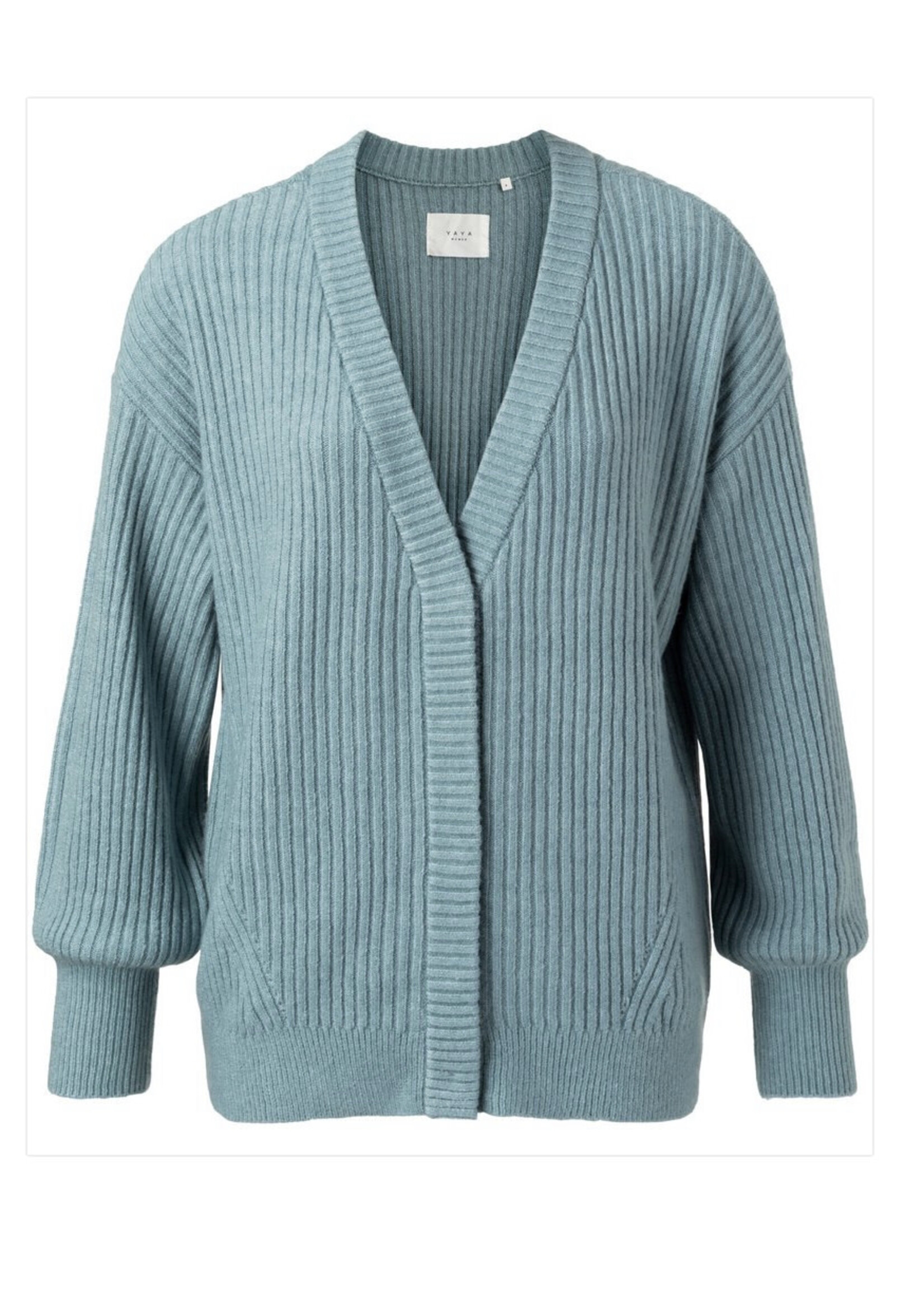 YAYA YAYA Rib Stitch Cardigan