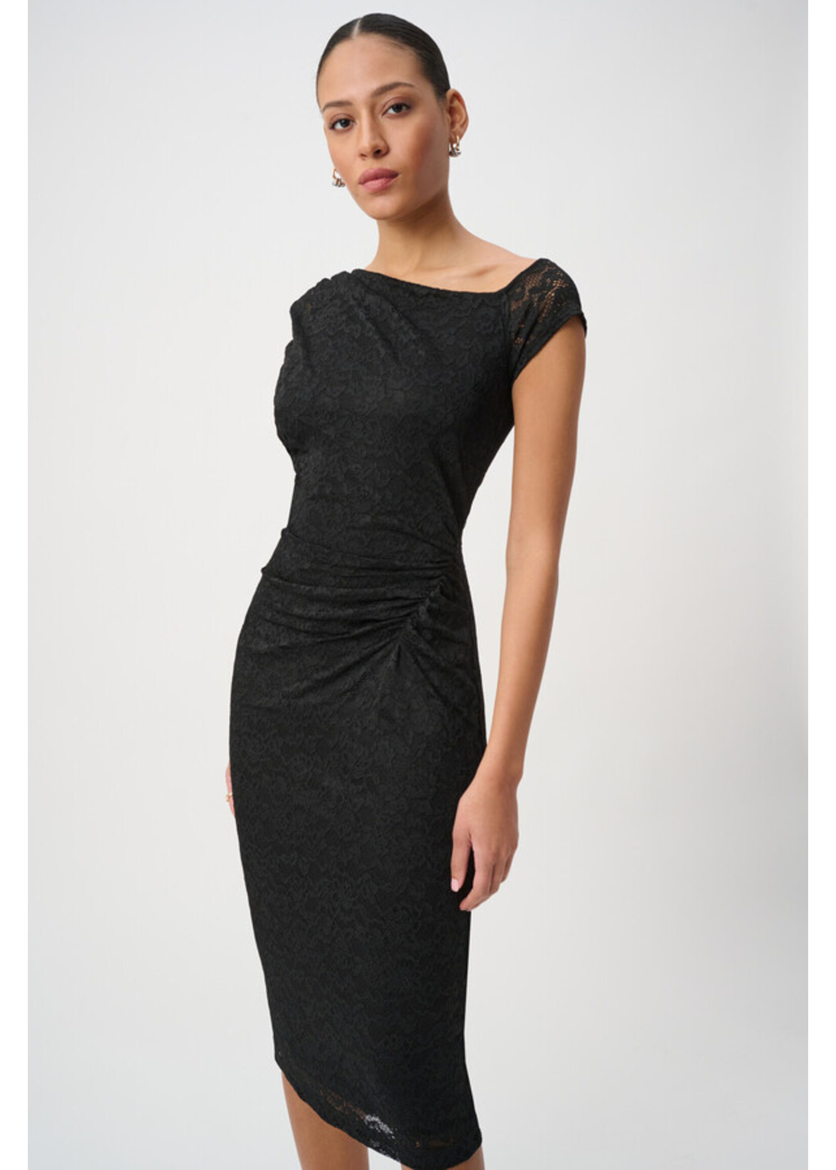 Joseph Ribkoff Joseph Ribkoff - Lace Off-Shoulder Sheath Dress Style 264200