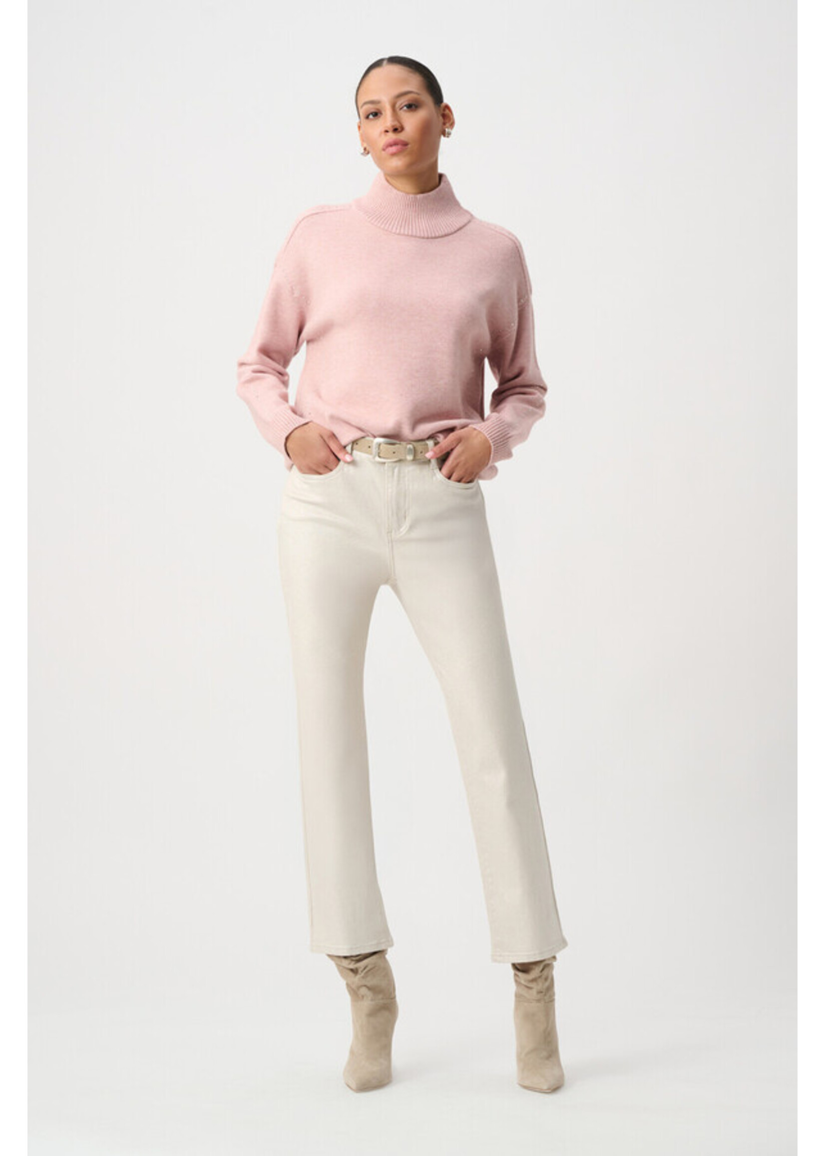 Joseph Ribkoff Joseph Ribkoff - Embellished Turtleneck Sweater Style 264934