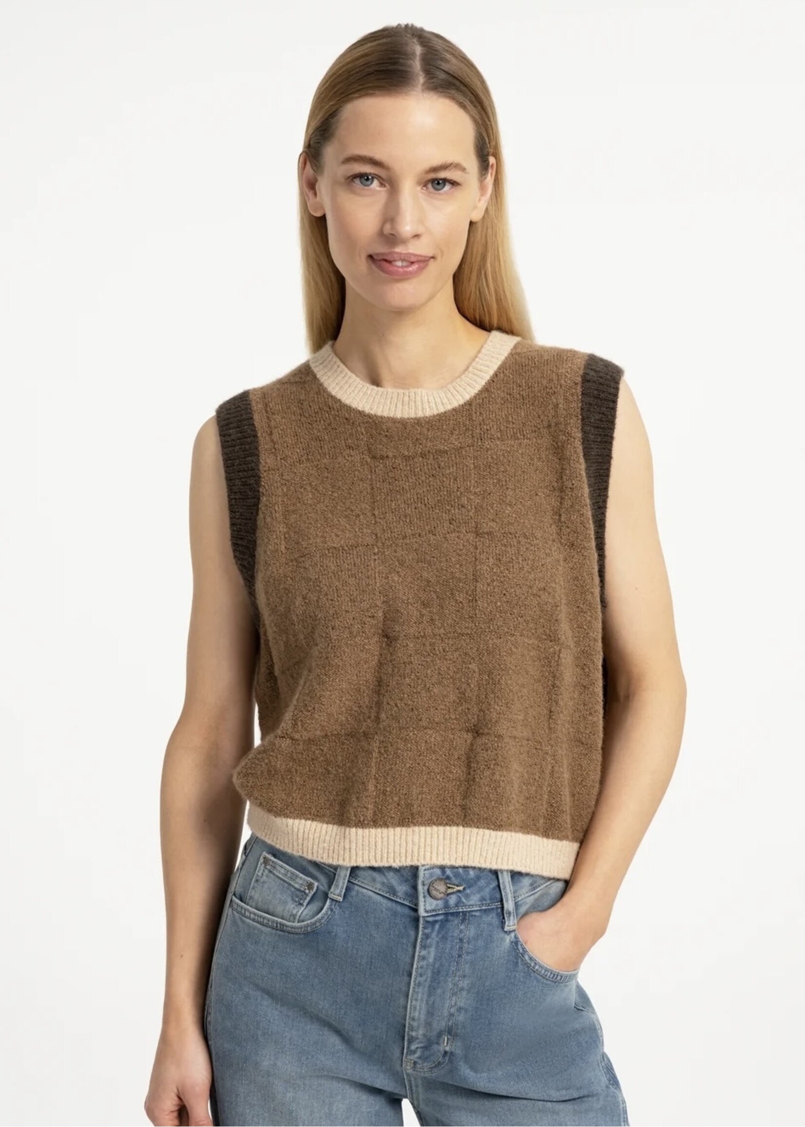 YAYA Yaya - Spencer with Check Textured