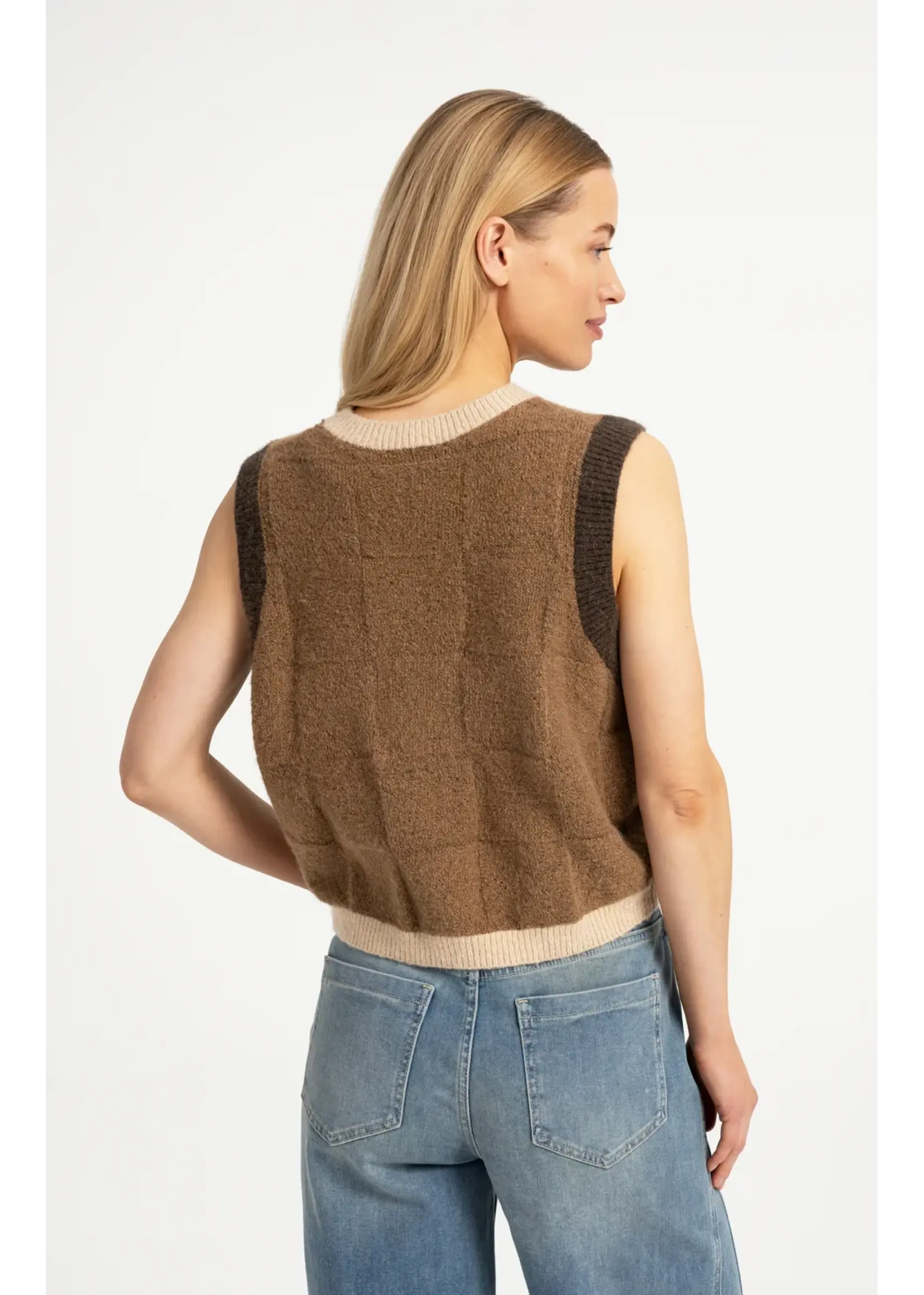 YAYA Yaya - Spencer with Check Textured