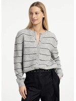 YAYA Yaya - Knitted striped Cardigan Long Sleeve