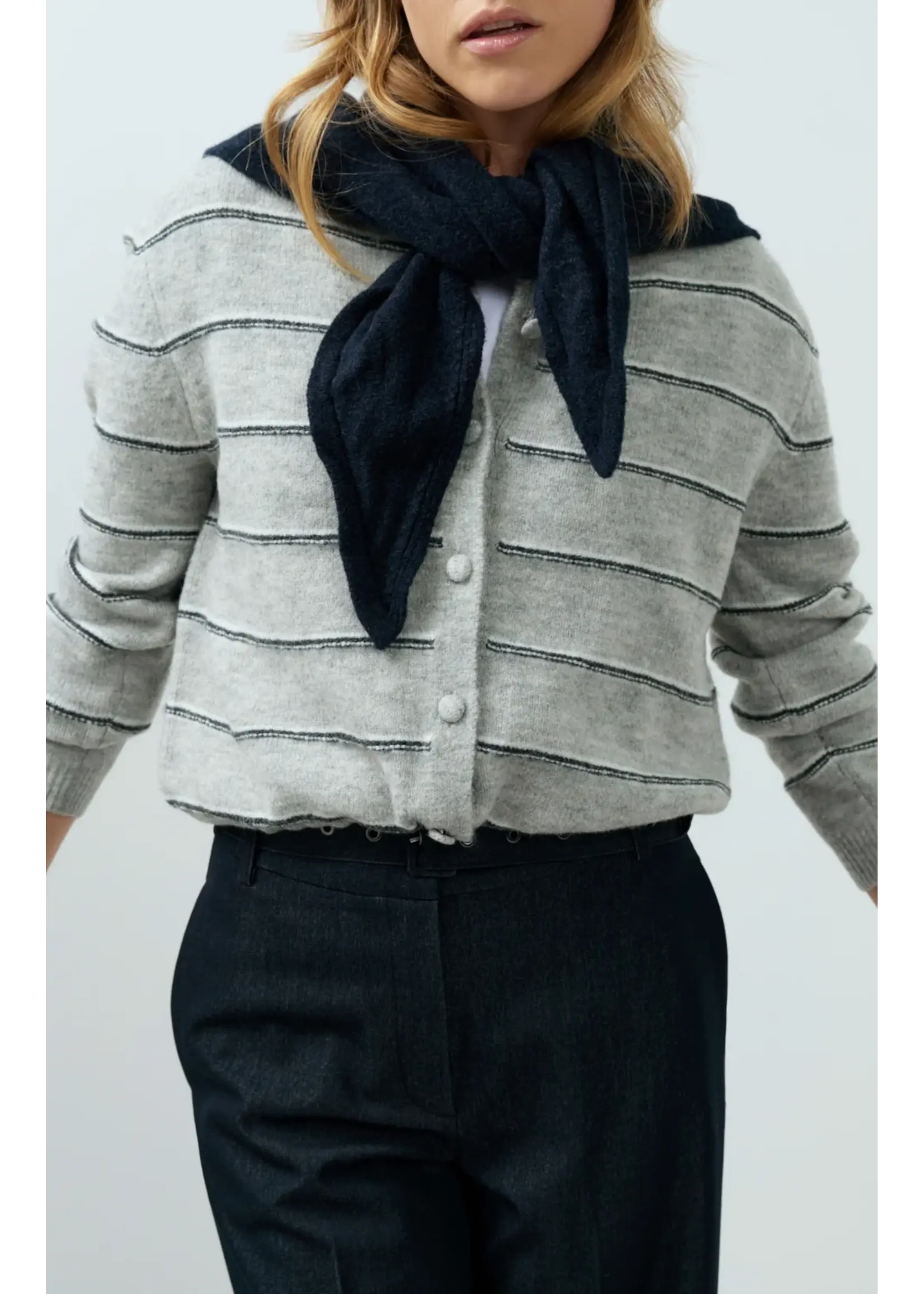 YAYA Yaya - Knitted striped Cardigan Long Sleeve