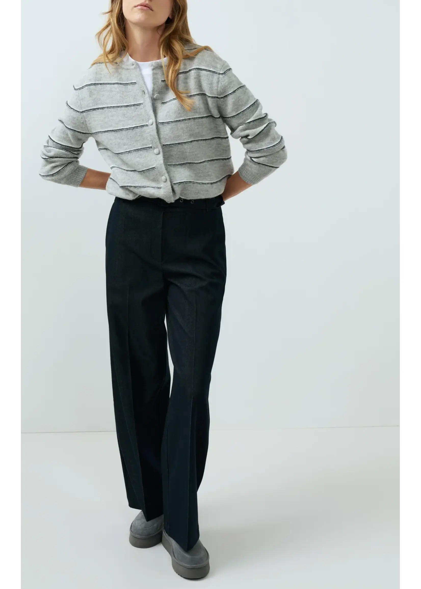 YAYA Yaya - Knitted striped Cardigan Long Sleeve