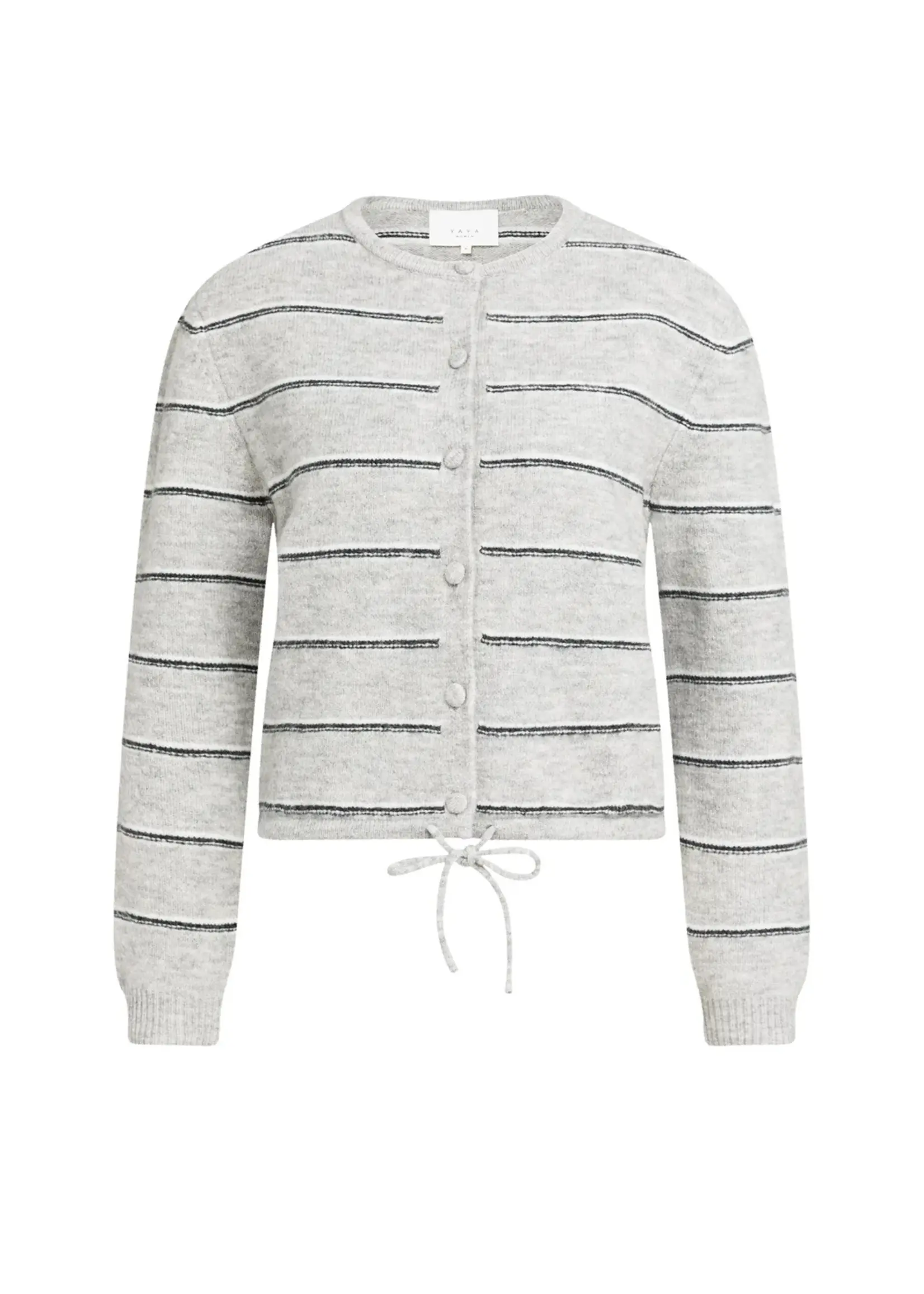 YAYA Yaya - Knitted striped Cardigan Long Sleeve