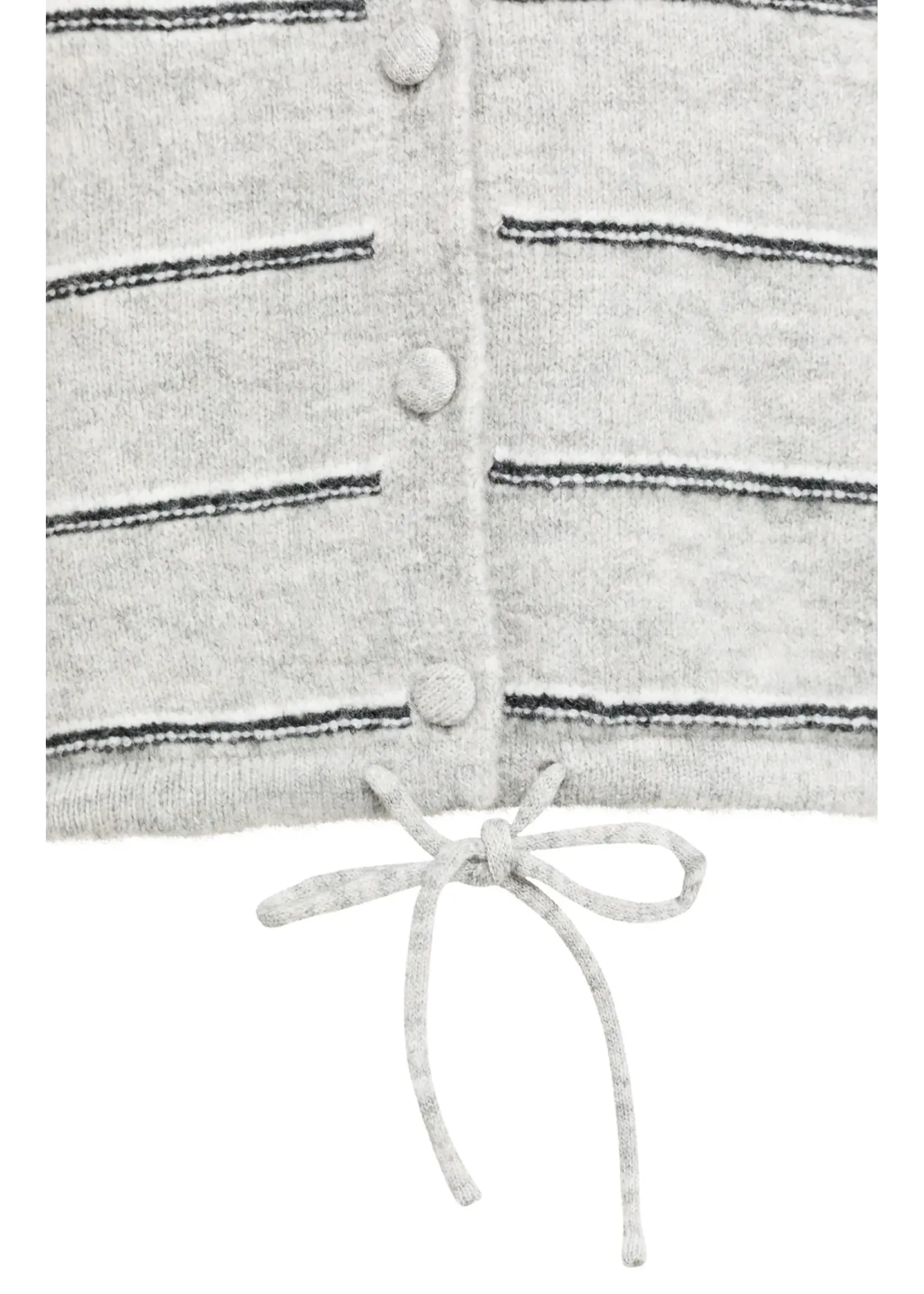 YAYA Yaya - Knitted striped Cardigan Long Sleeve