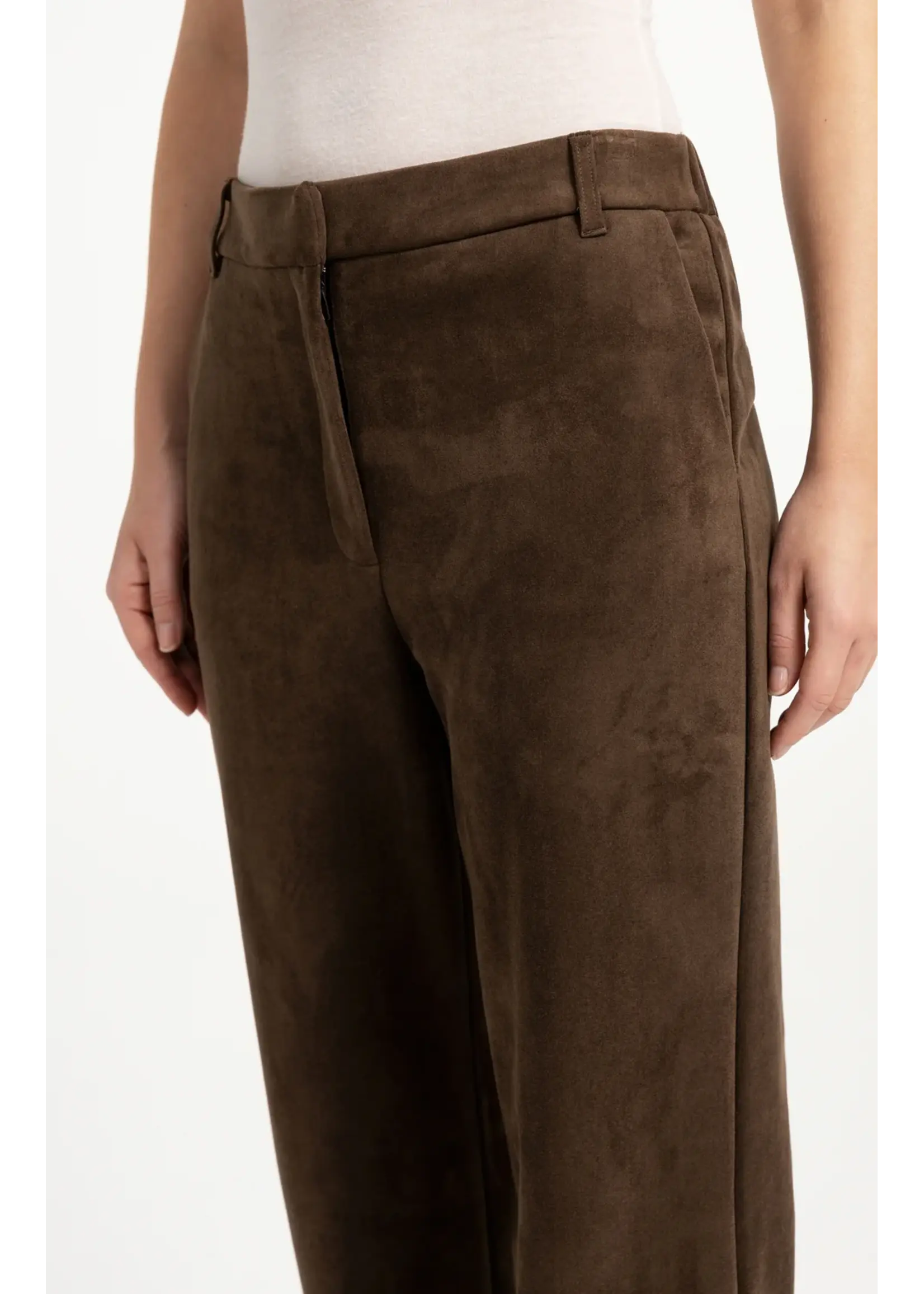 YAYA Yaya - Suedine Wide leg Trousers
