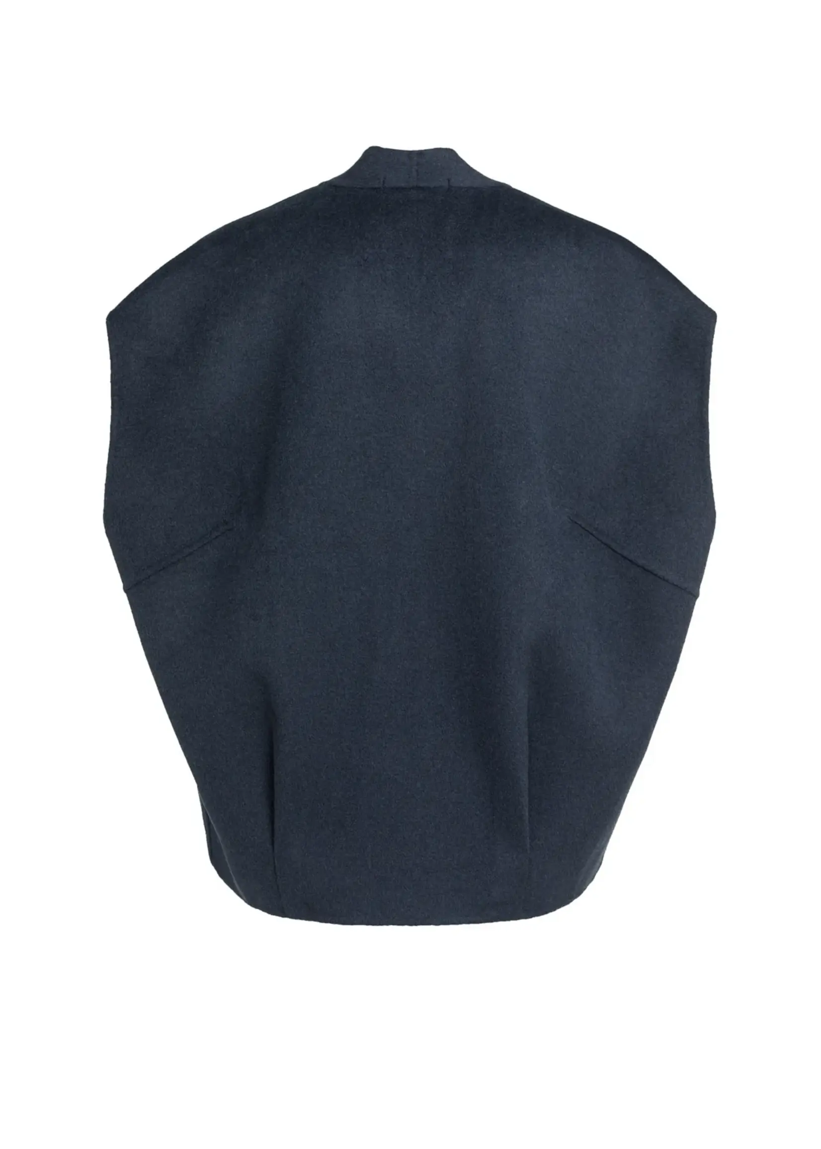YAYA Yaya - Oversized Wool Woven Bodywarmer