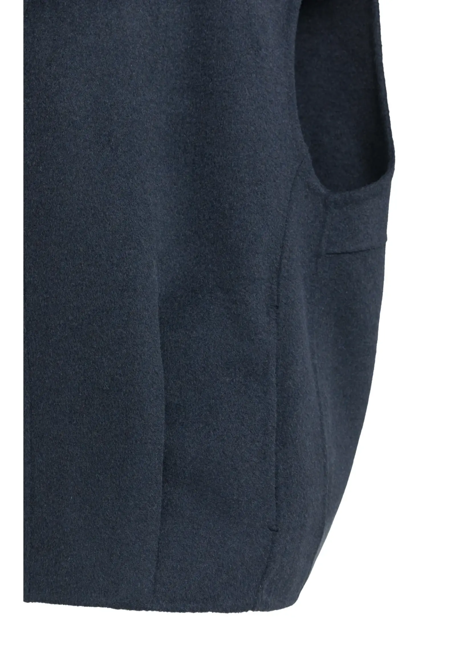 YAYA Yaya - Oversized Wool Woven Bodywarmer