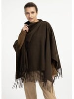 YAYA Yaya - Poncho with twisted self fringes
