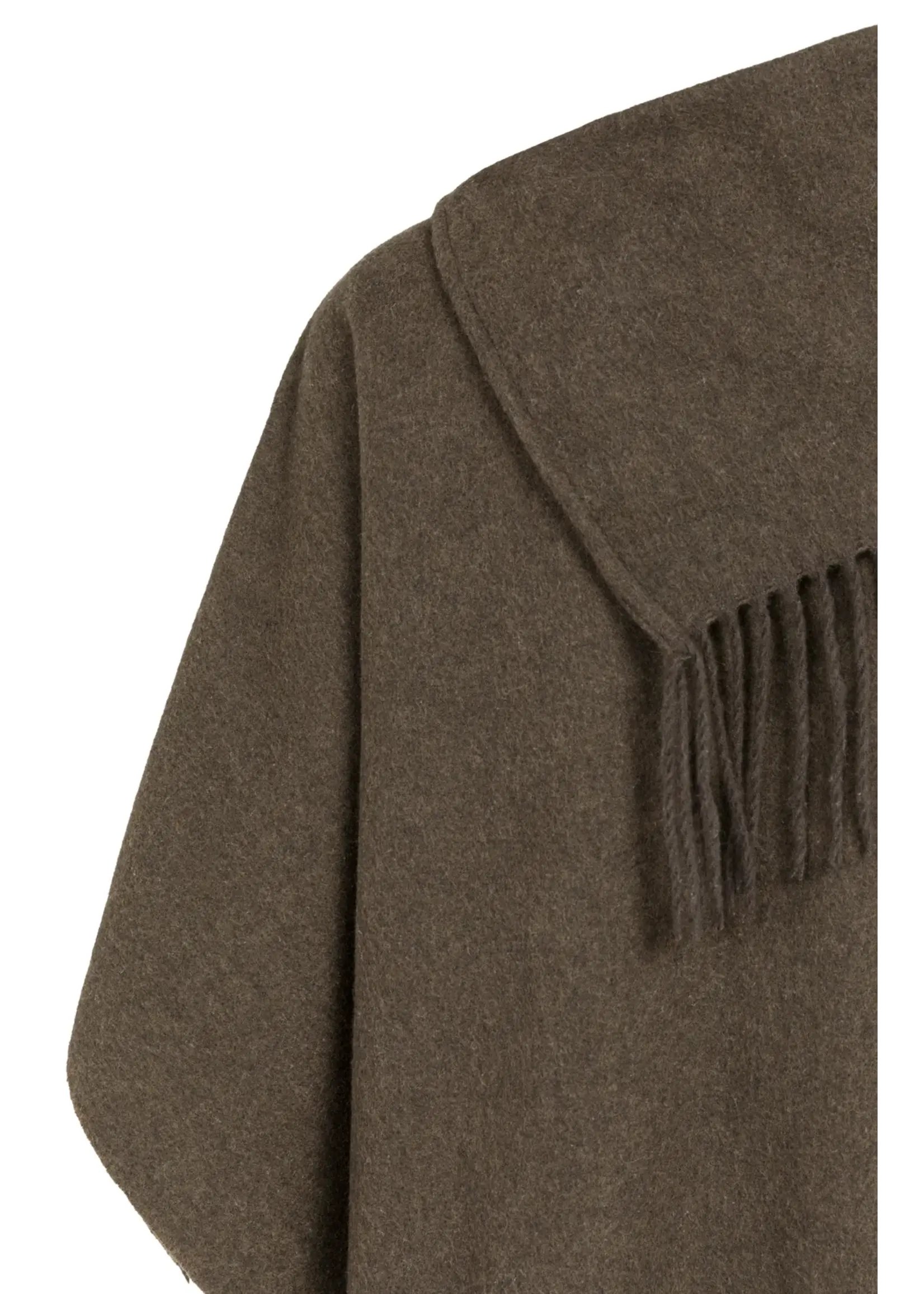 YAYA Yaya - Poncho with twisted self fringes