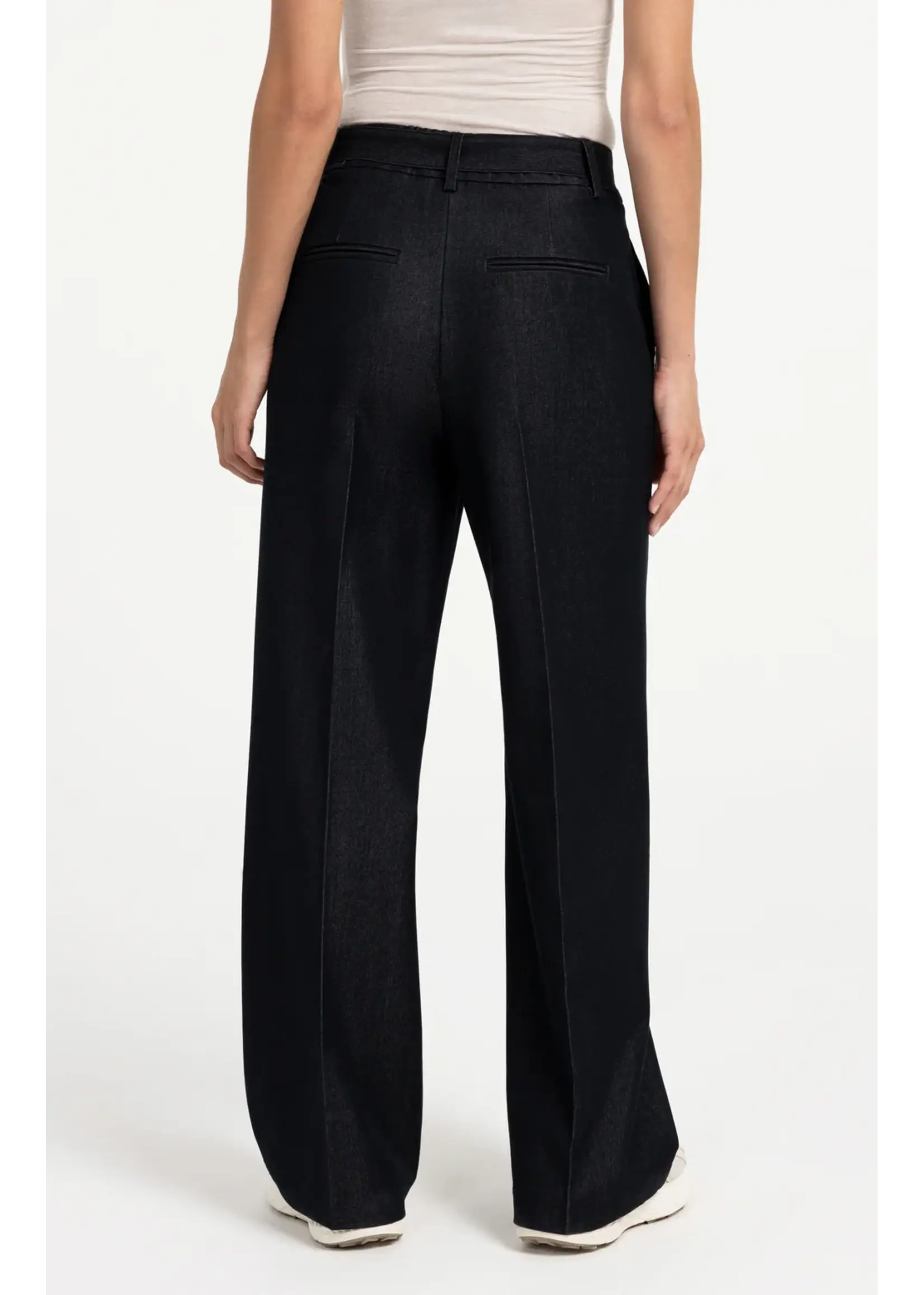 YAYA Yaya - Woven Wide Leg Trousers with Belt