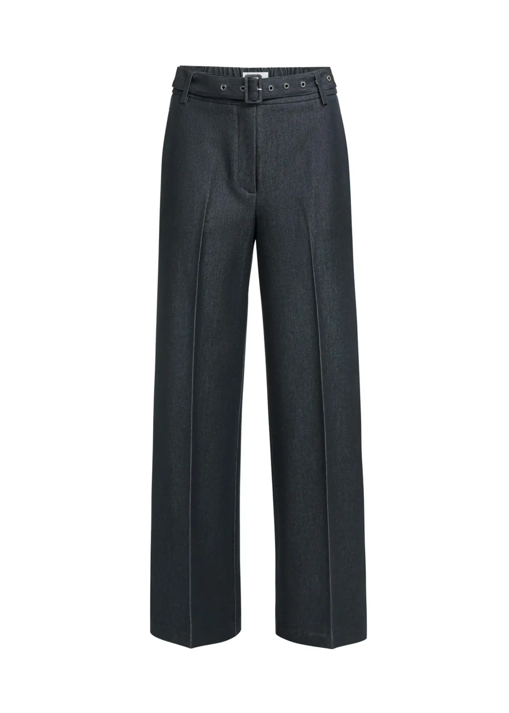 YAYA Yaya - Woven Wide Leg Trousers with Belt
