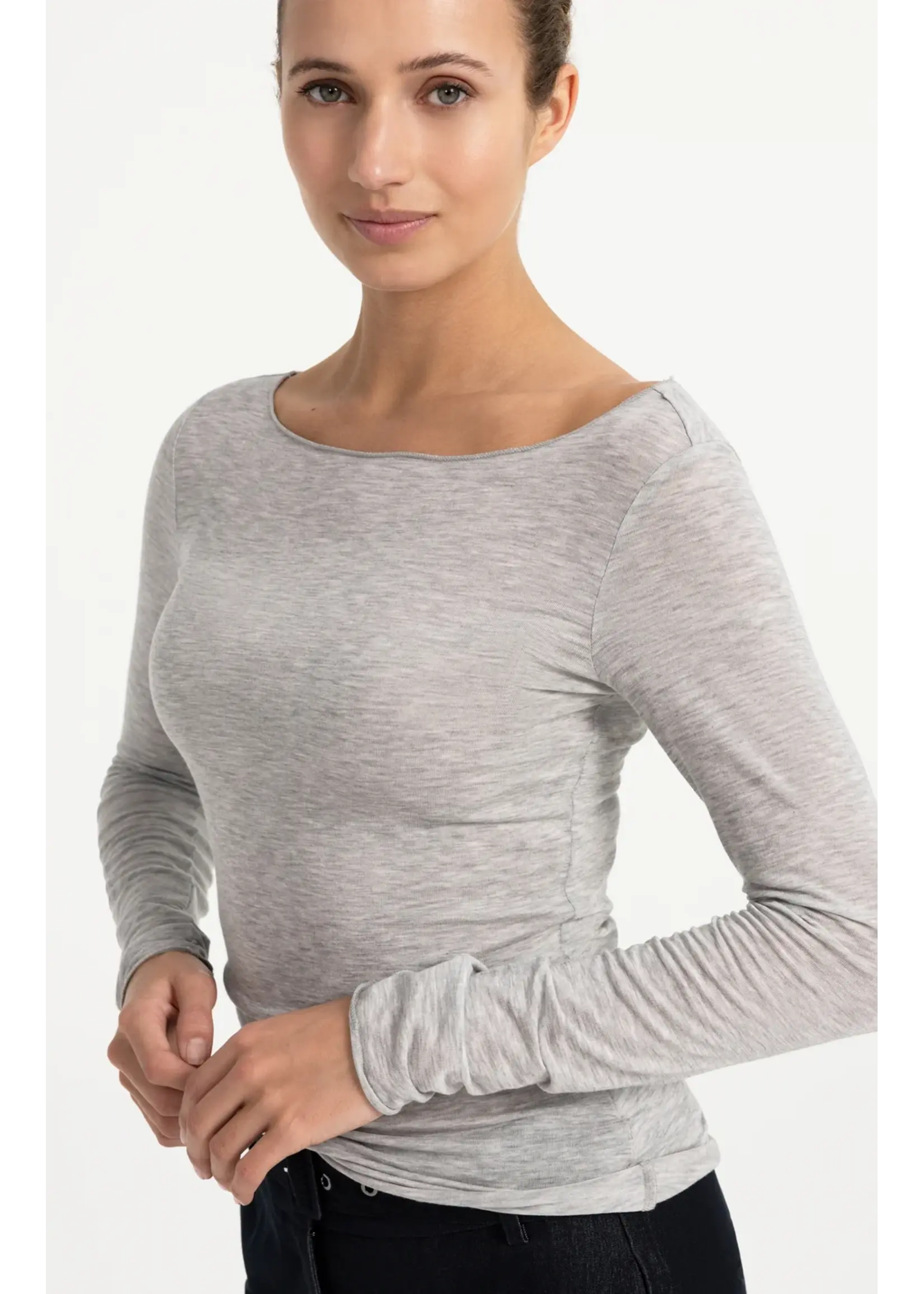 YAYA Yaya - Long Sleeve Top with Round Neck