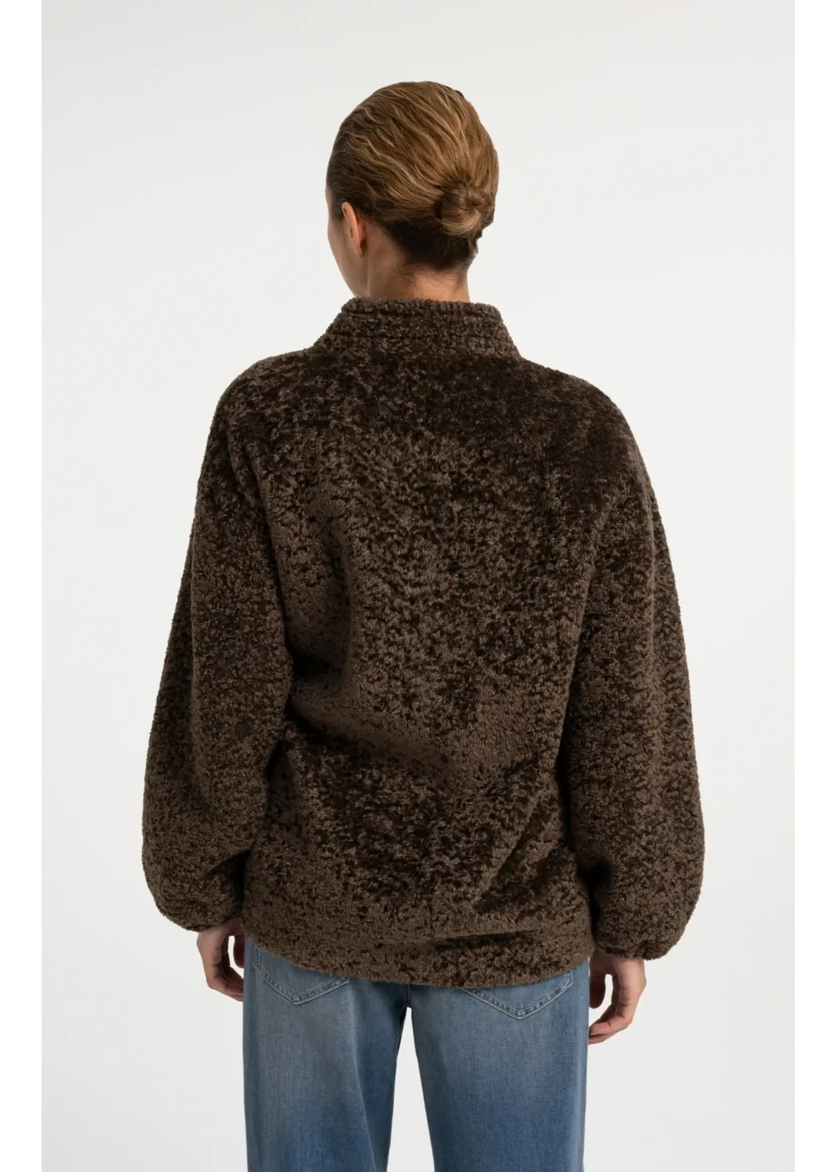 YAYA Yaya - Faux Fur Kimono Wrap Jacket