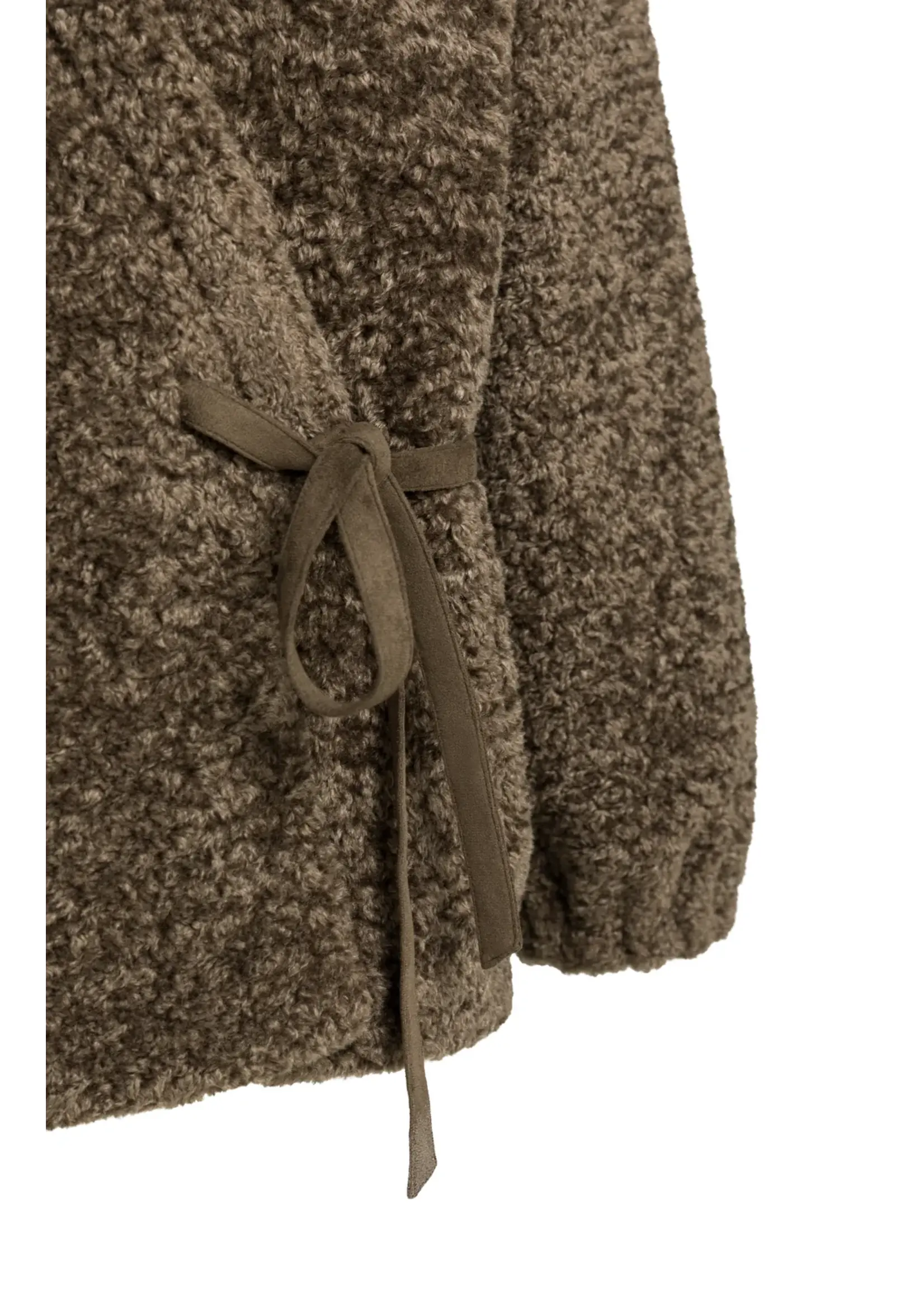 YAYA Yaya - Faux Fur Kimono Wrap Jacket