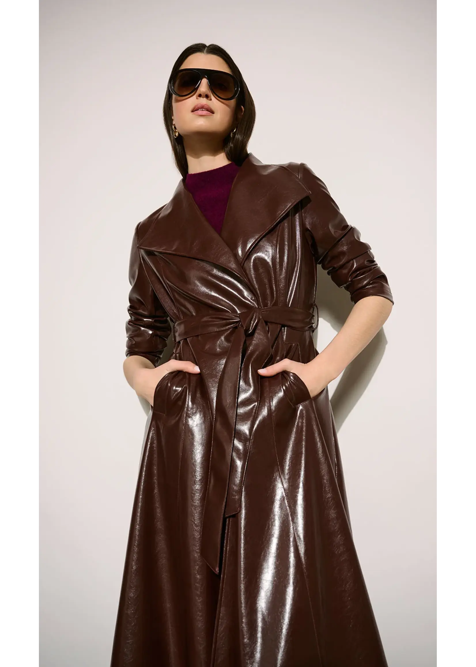 Joseph Ribkoff Joseph Ribkoff Edit 57 - Leatherette Trench Coat 264968