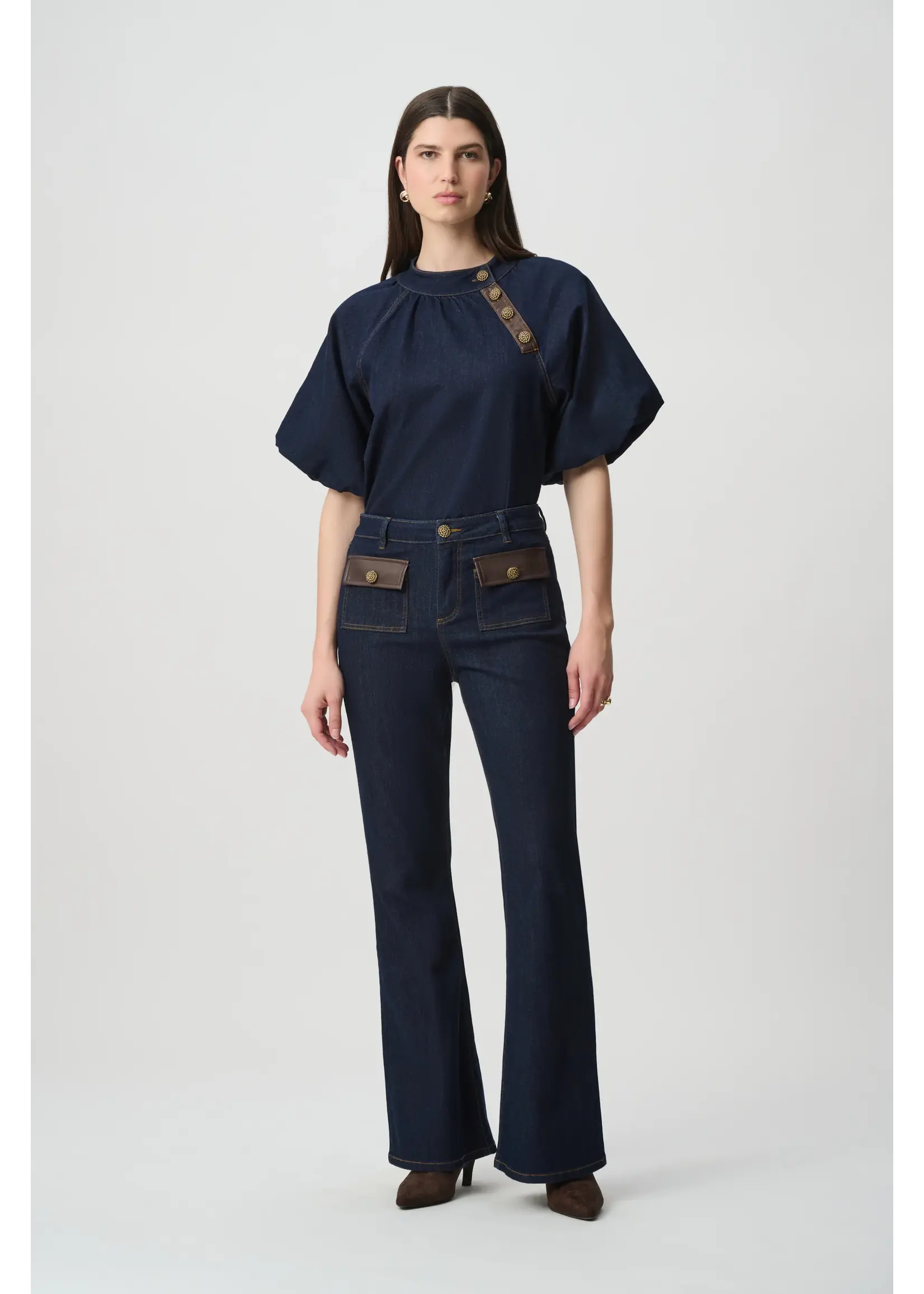 Joseph Ribkoff Joseph Ribkoff Edit 57 - High Rise Flare Leg Denim 264963