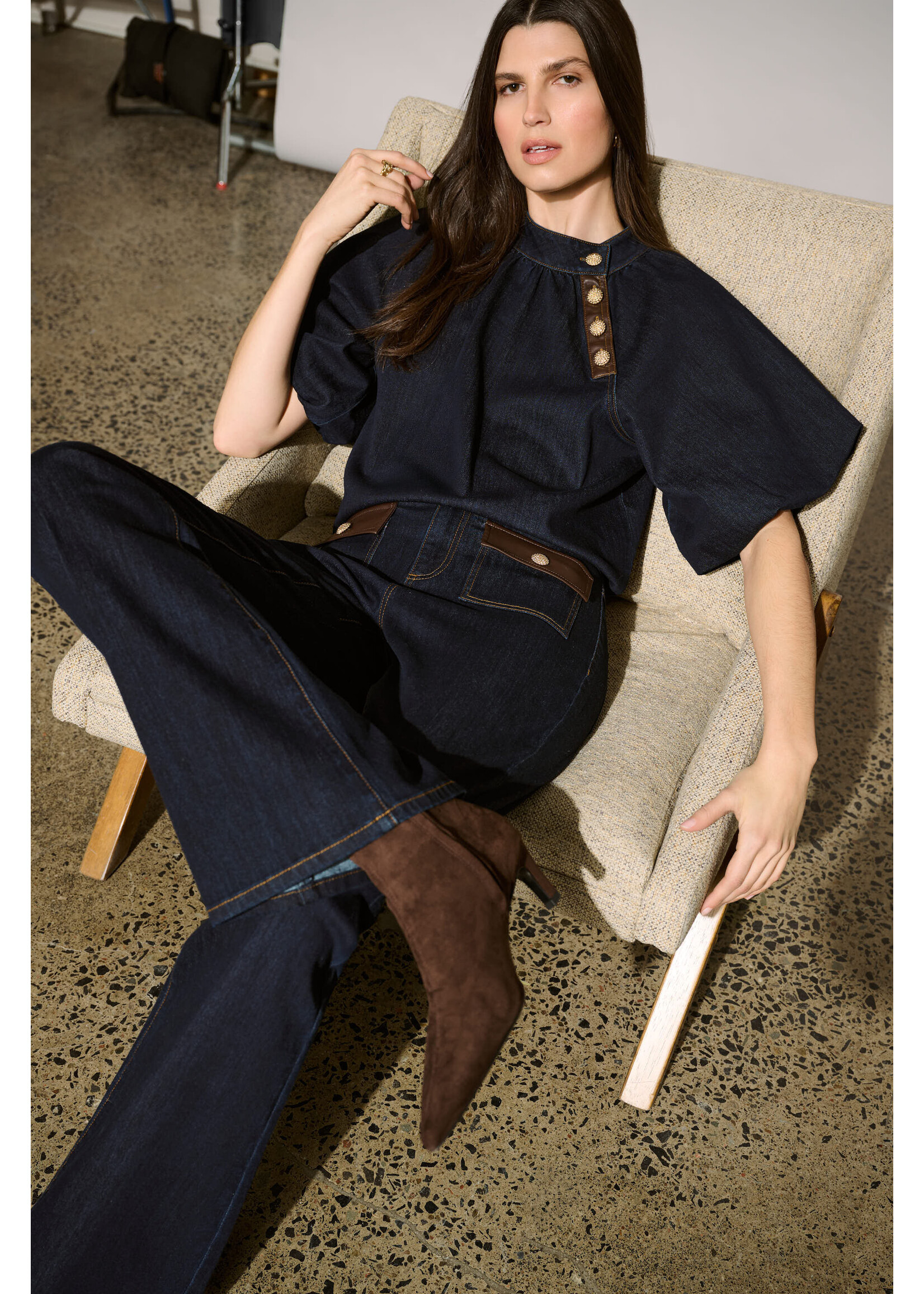 Joseph Ribkoff Joseph Ribkoff Edit 57 - High Rise Flare Leg Denim 264963