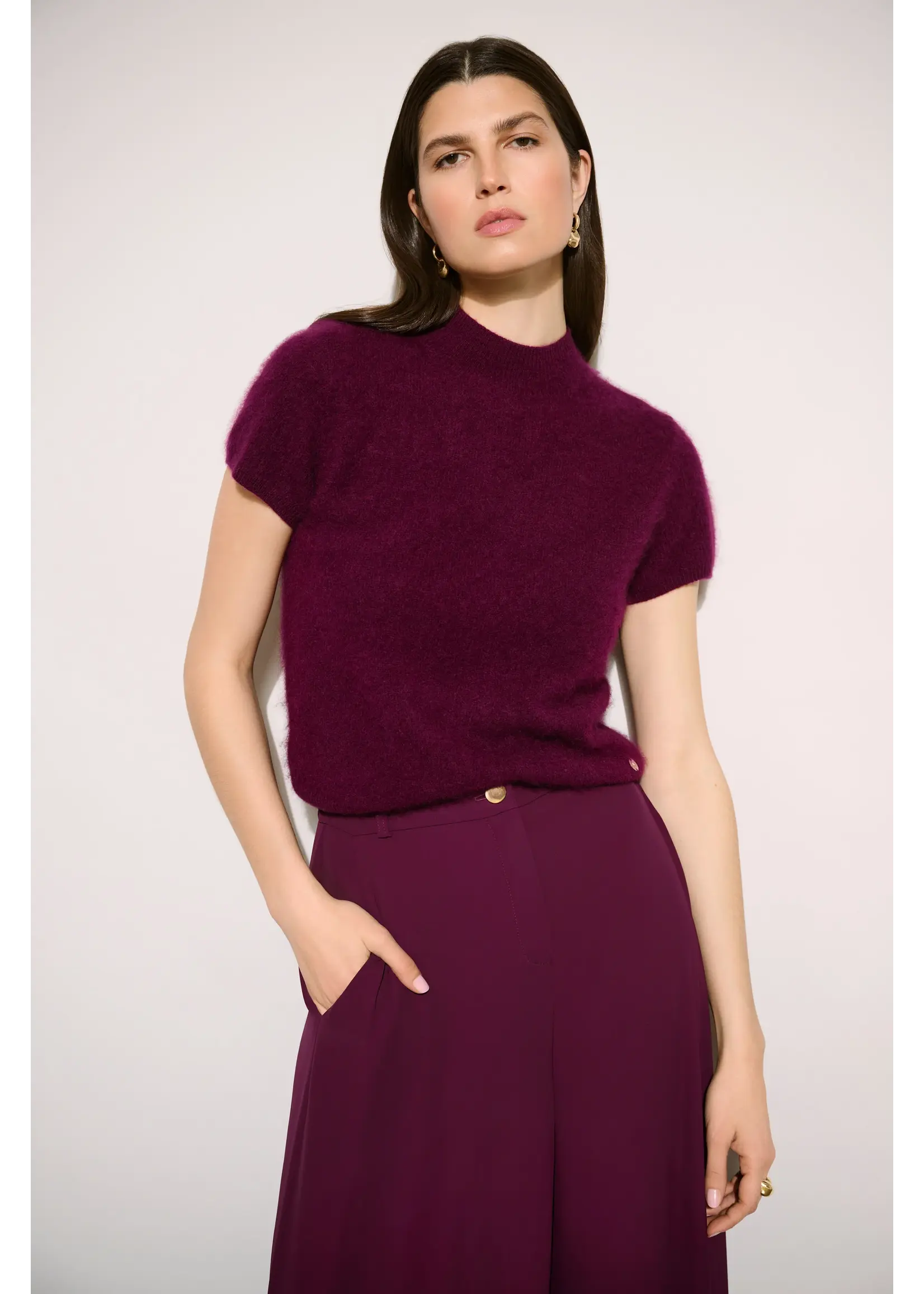 Joseph Ribkoff Joseph Ribkoff Edit 57 - Brushed Wool Short Sleeve Sweater 264966