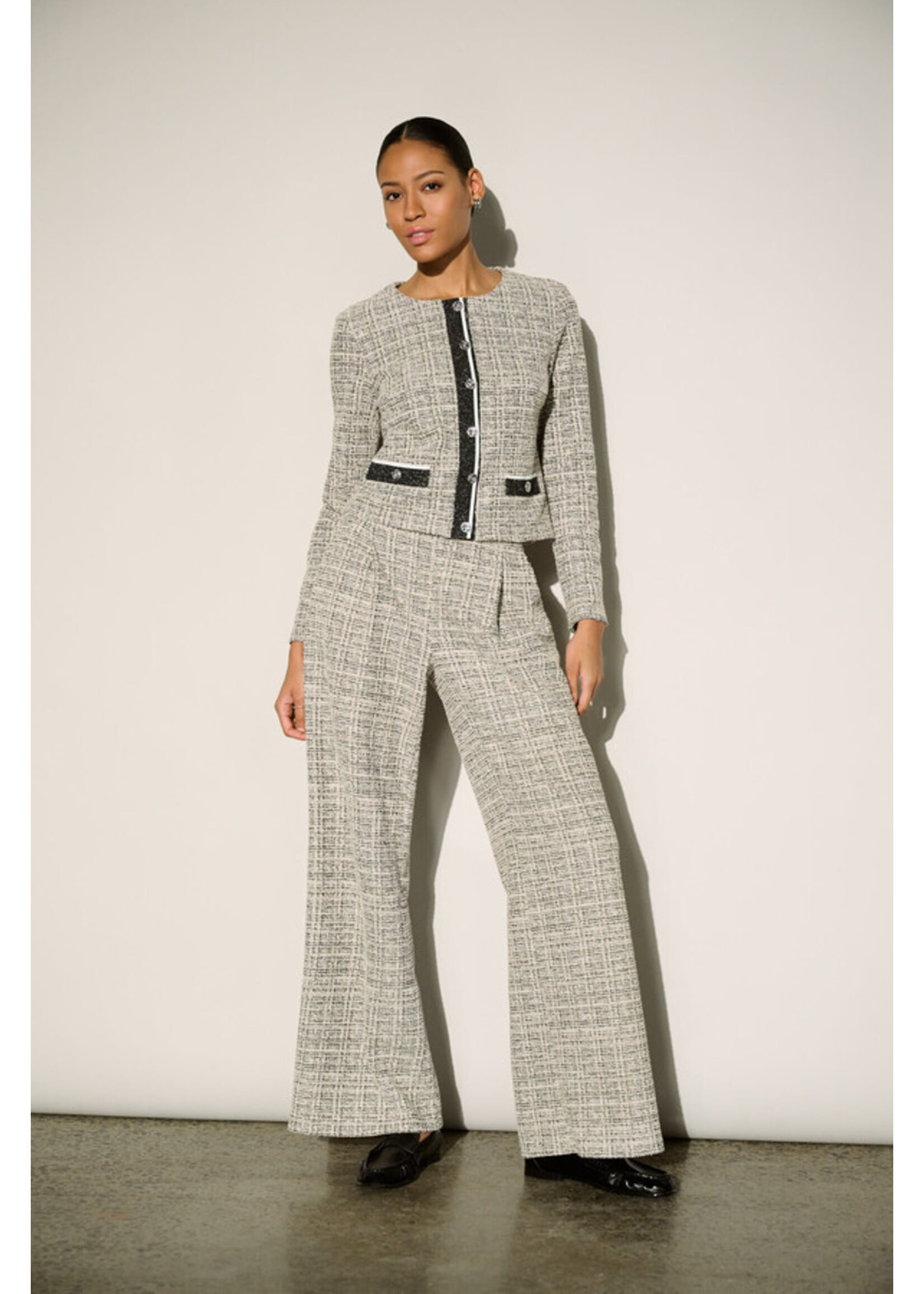 Joseph Ribkoff Joseph Ribkoff - Plaid High Waisted Trousers