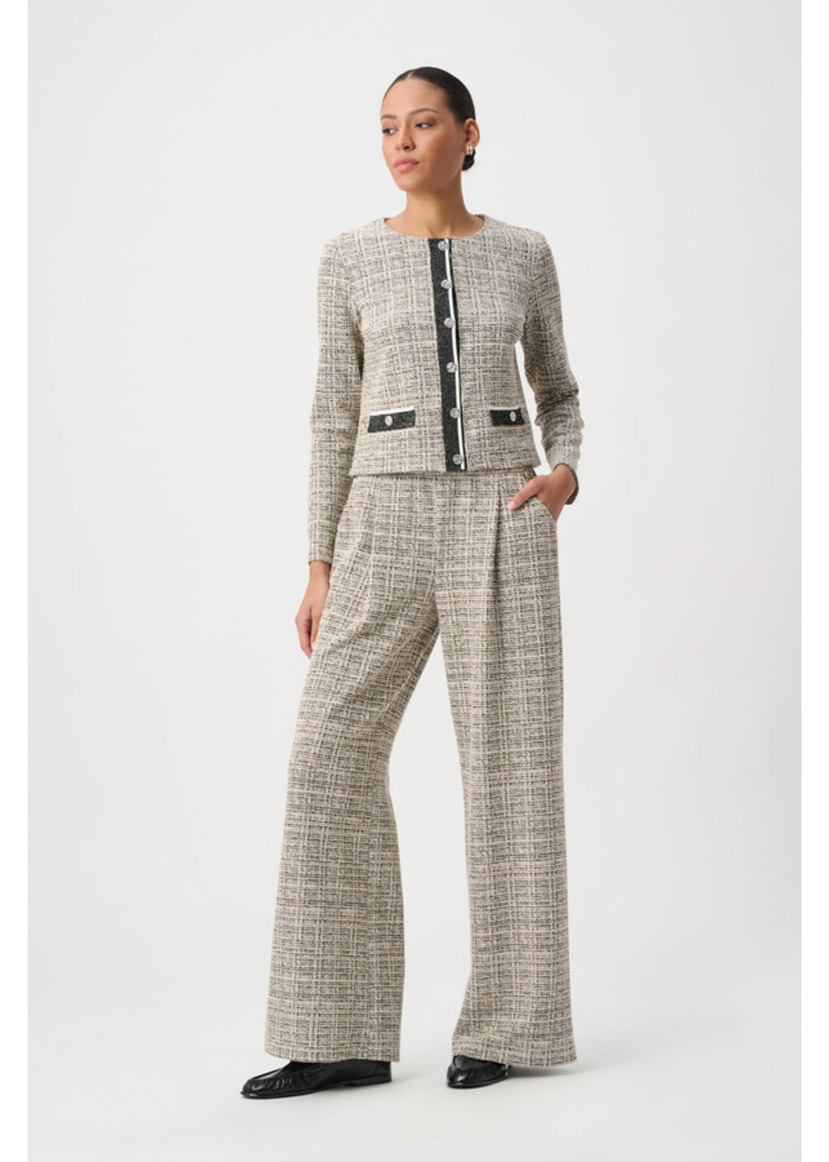 Joseph Ribkoff Joseph Ribkoff - Plaid High Waisted Trousers