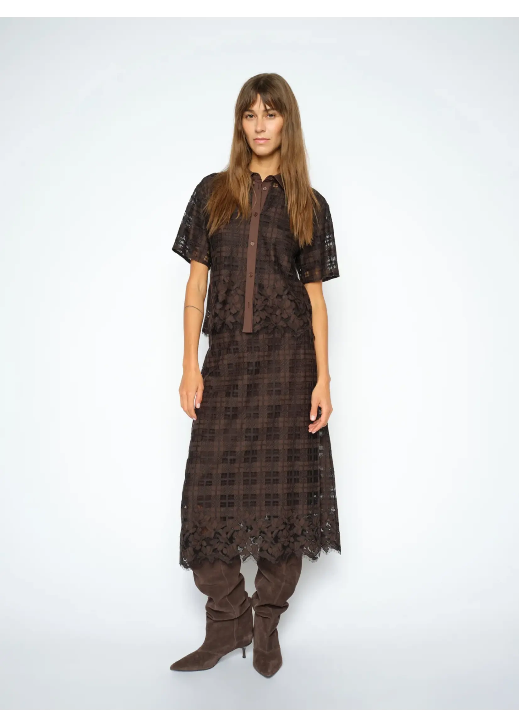Mos Mosh Mos Mosh - Lia Checko Lace Shirt