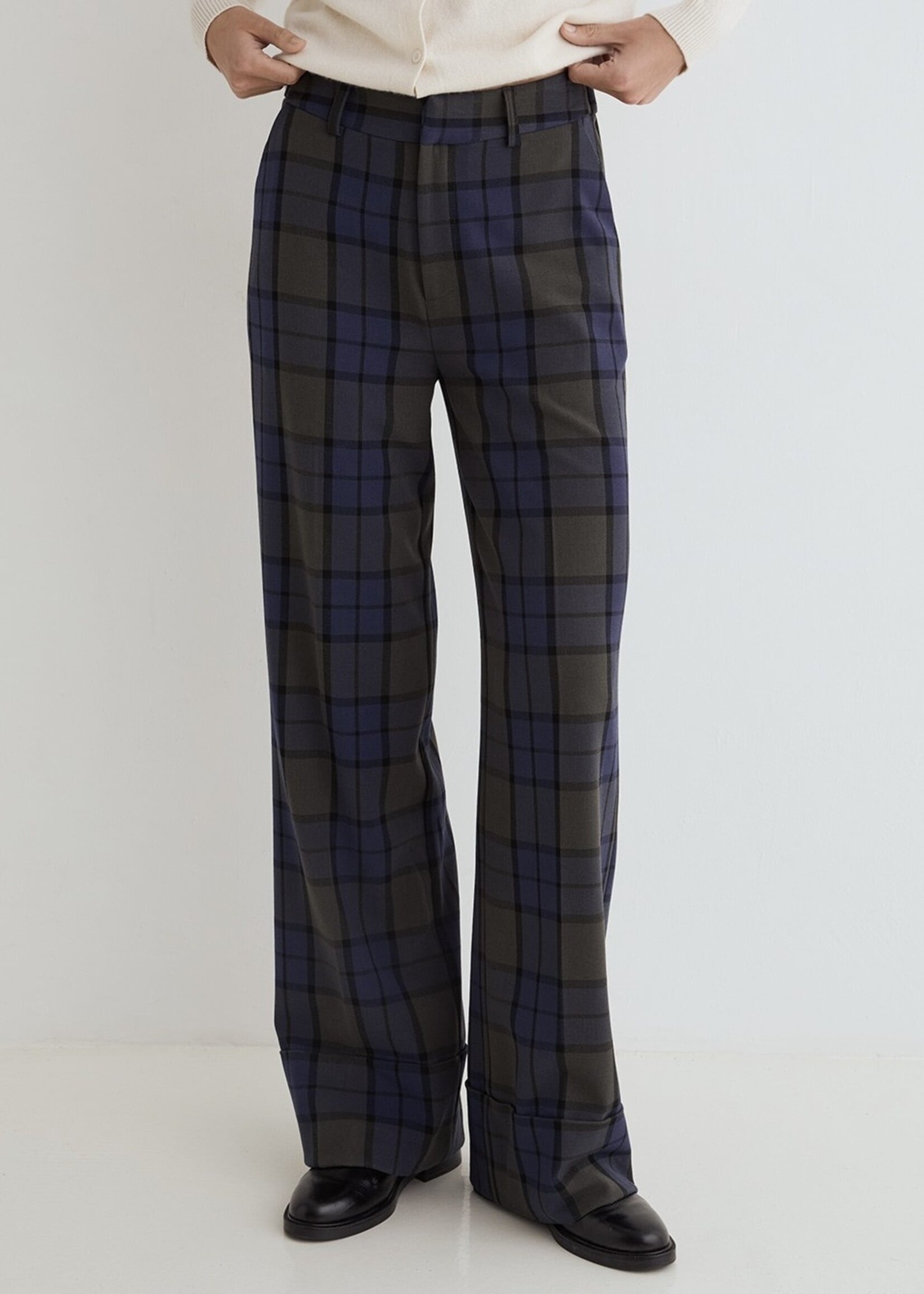 Yerse Yerse - Wide-Leg Jacquard Trousers