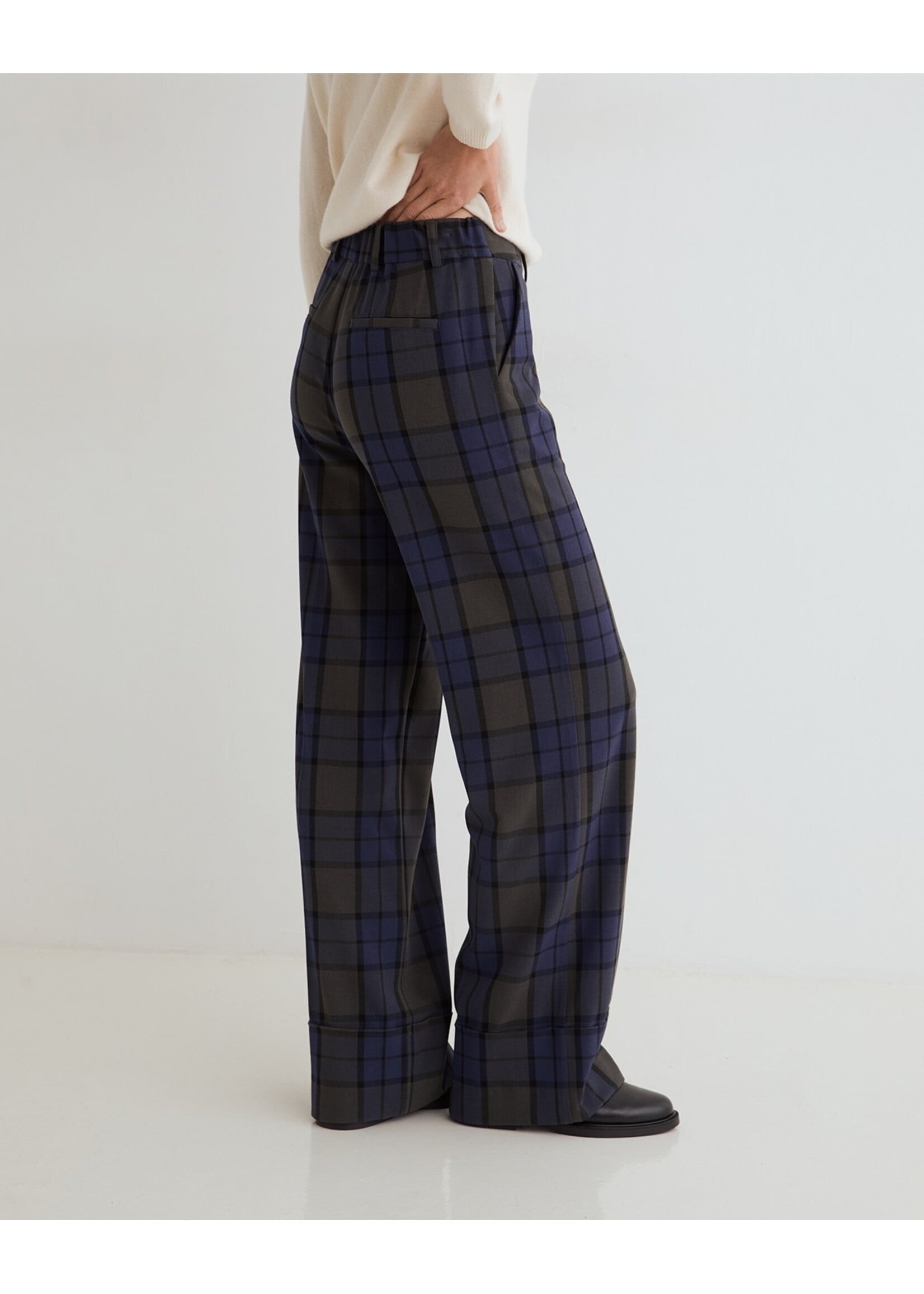 Yerse Yerse - Wide-Leg Jacquard Trousers