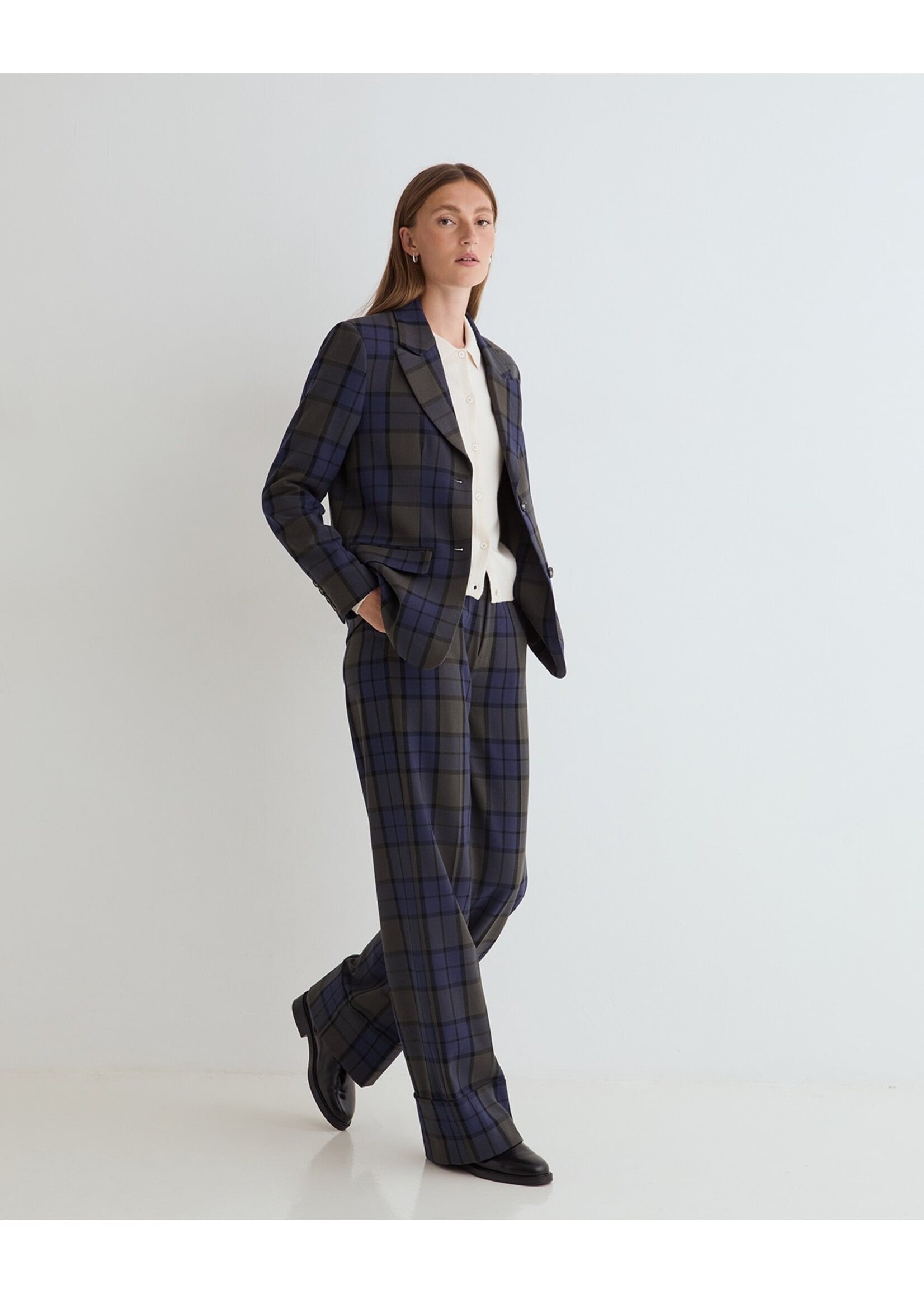 Yerse Yerse - Wide-Leg Jacquard Trousers