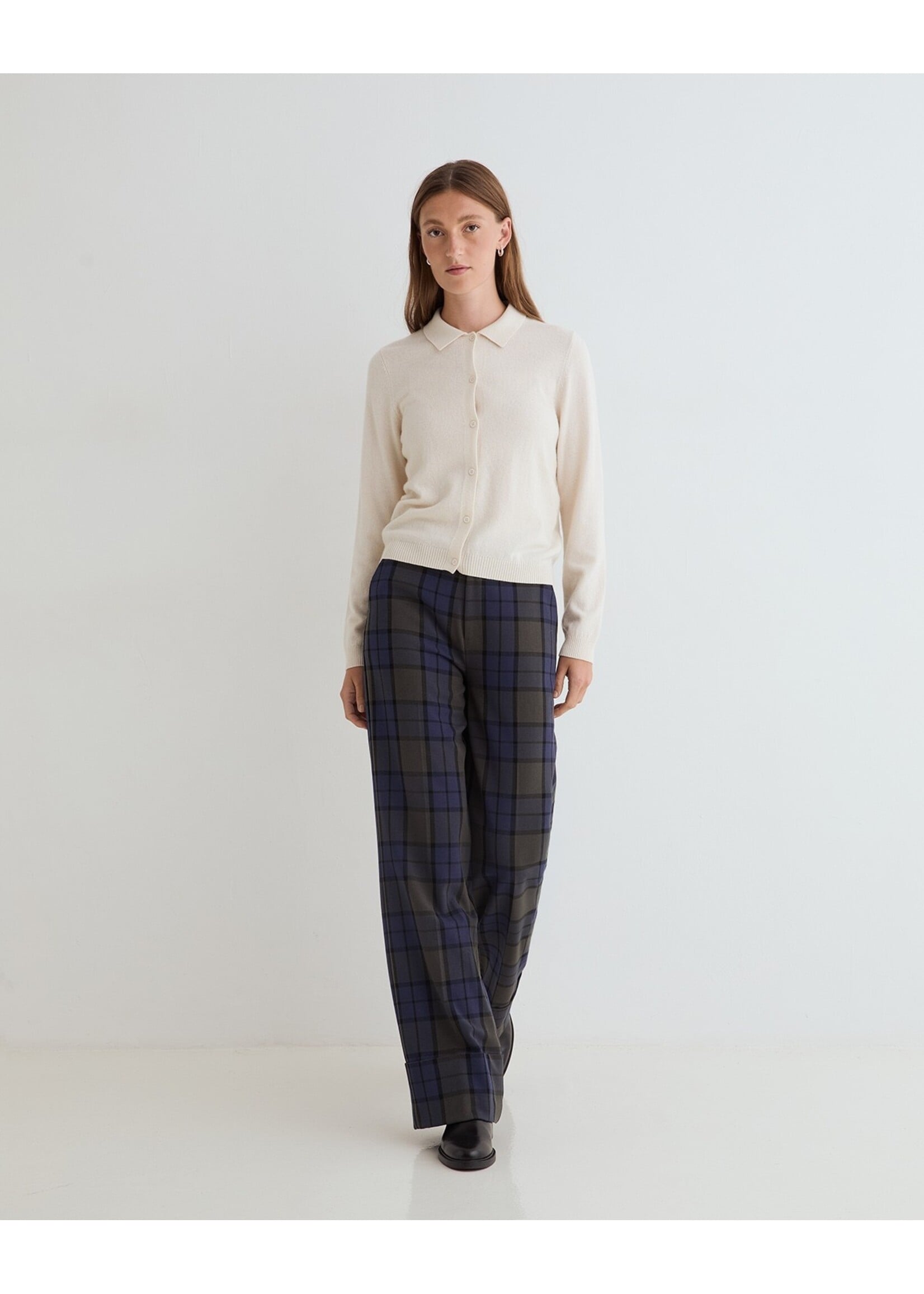 Yerse Yerse - Wide-Leg Jacquard Trousers