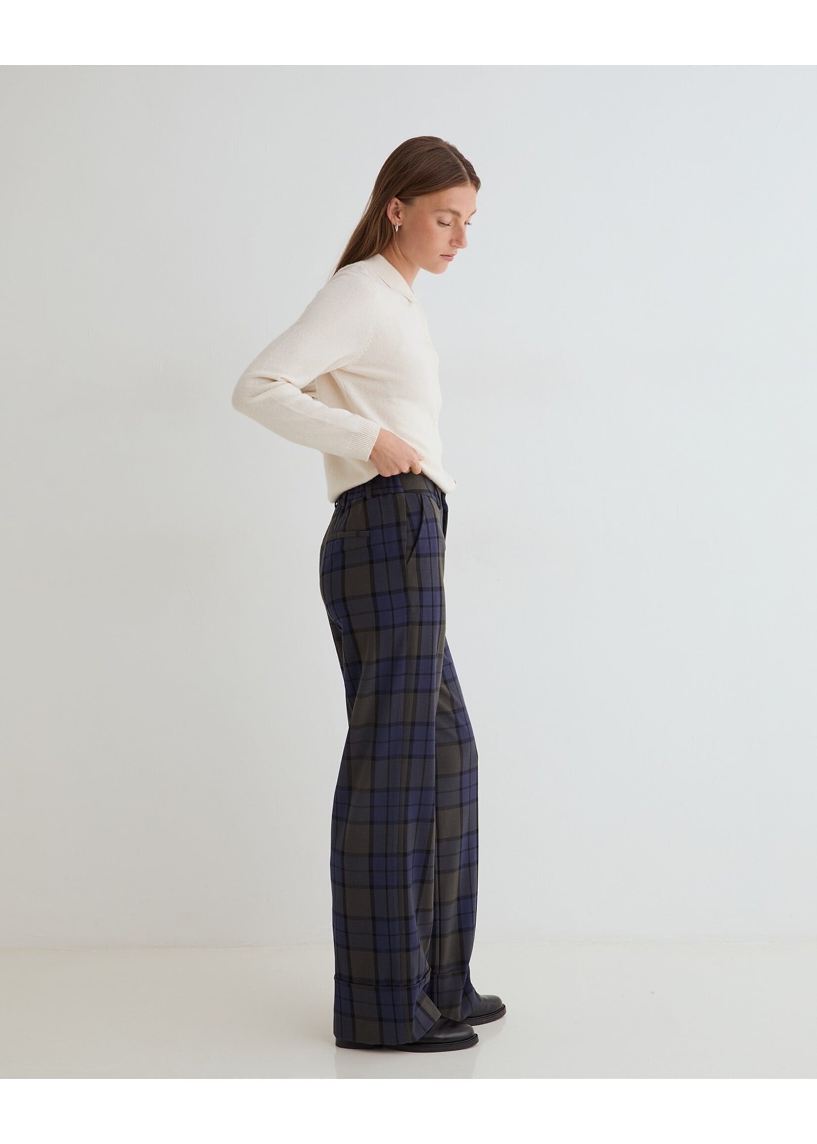 Yerse Yerse - Wide-Leg Jacquard Trousers