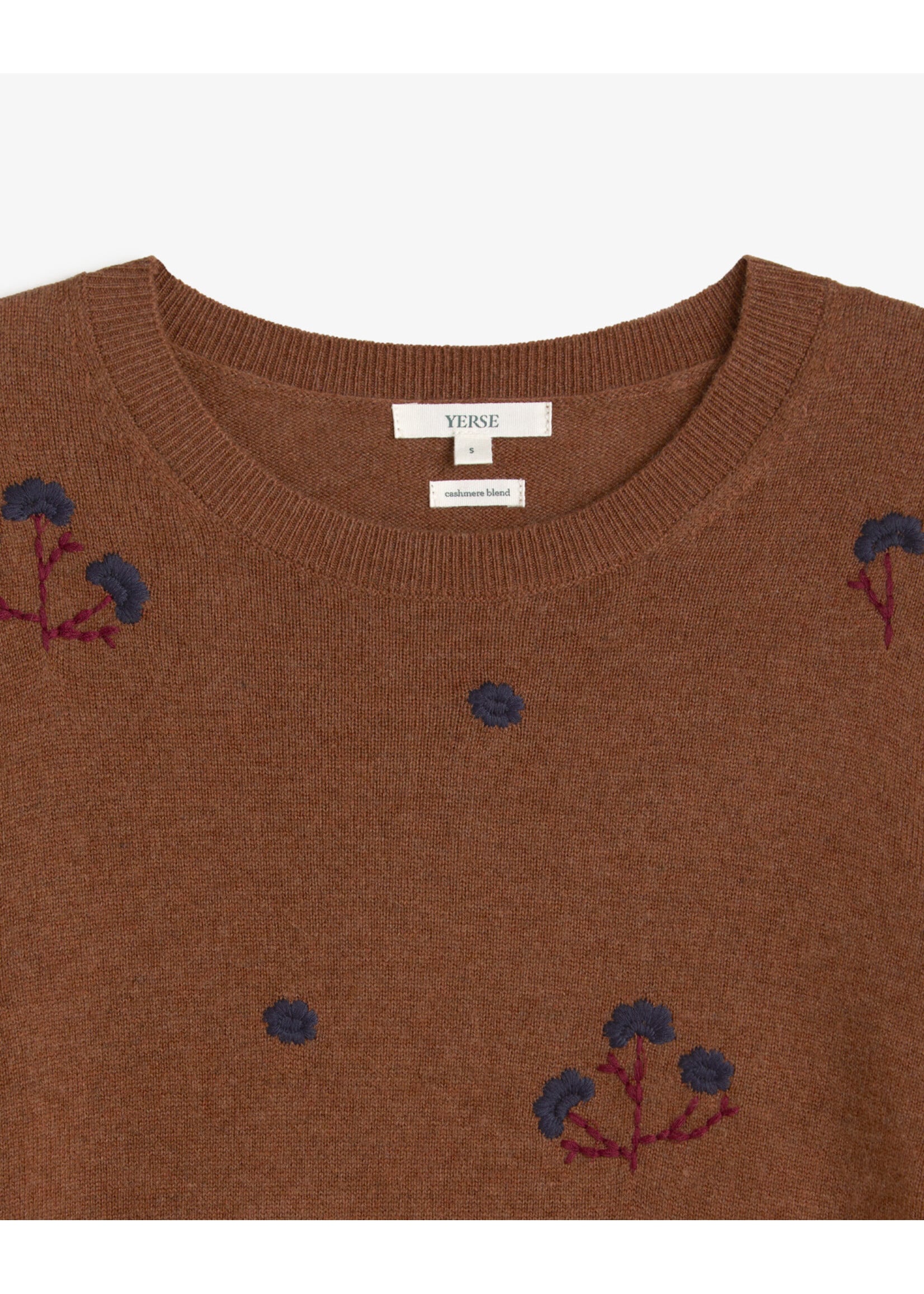 Yerse Yerse - Embroidered Flowers Sweater