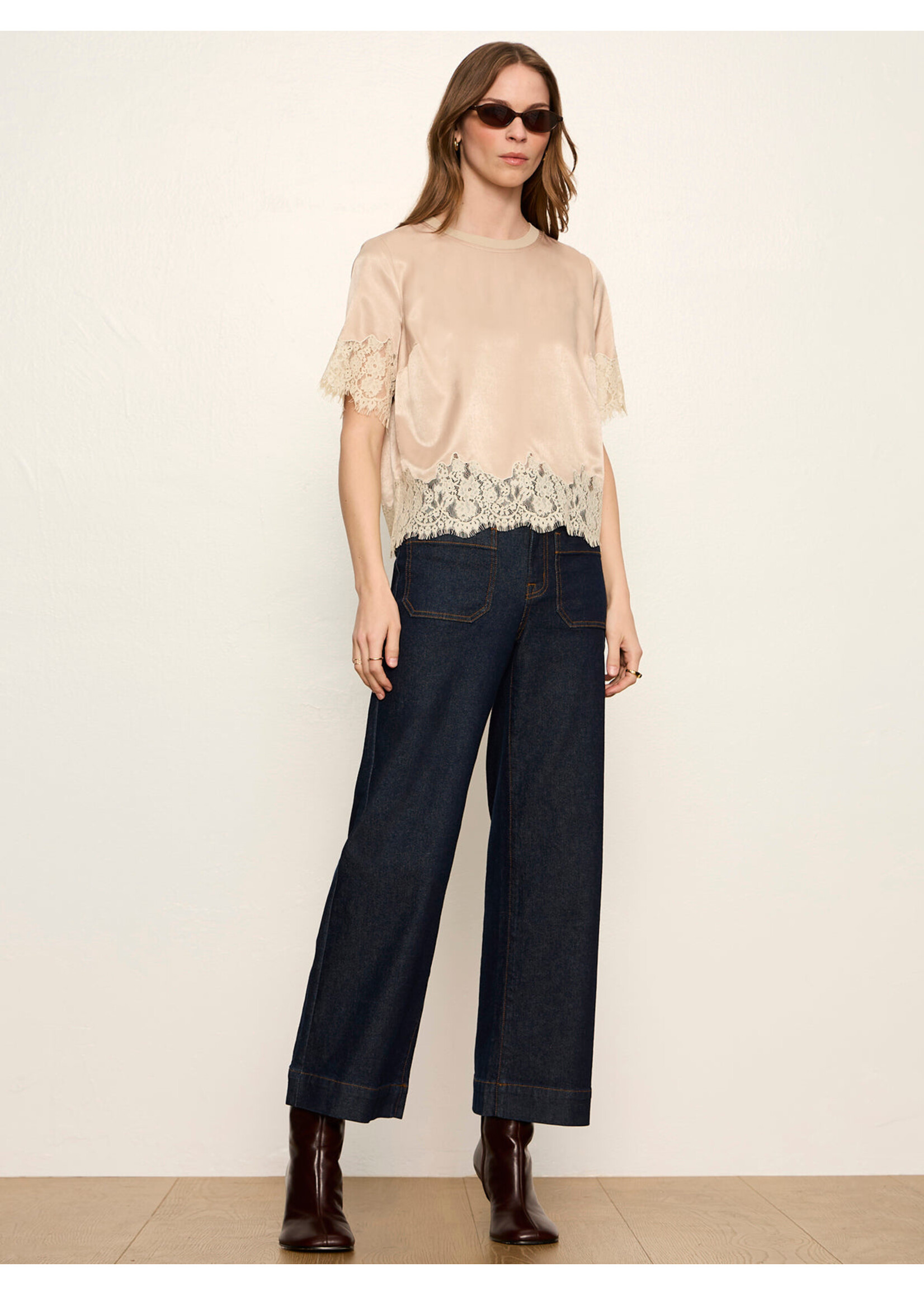 Sanctuary Sanctuary - One Of A Kind Satin Lace Top