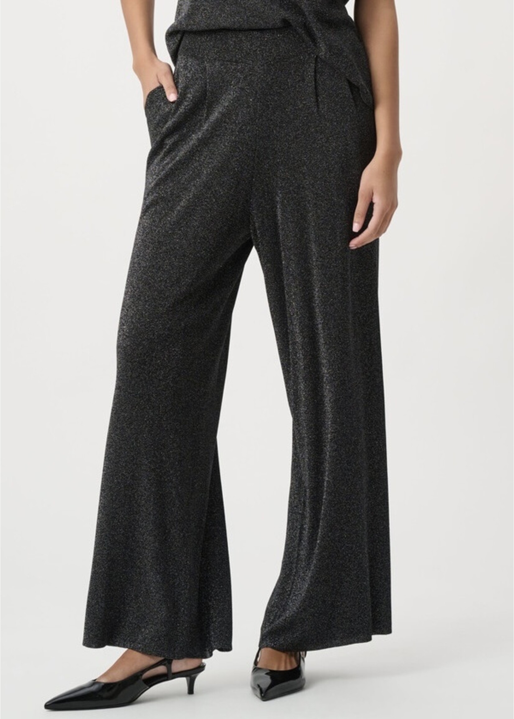 Joseph Ribkoff Joseph Ribkoff - Lurex Sweater Wide-Leg Pants Style 264942