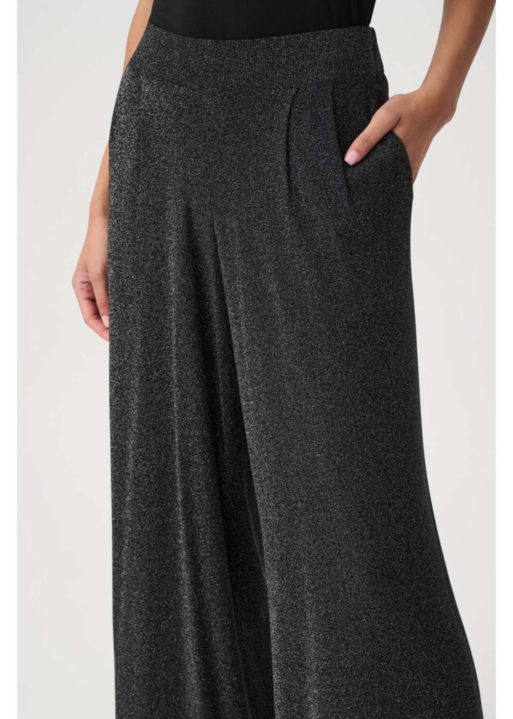 Joseph Ribkoff Joseph Ribkoff - Lurex Sweater Wide-Leg Pants Style 264942