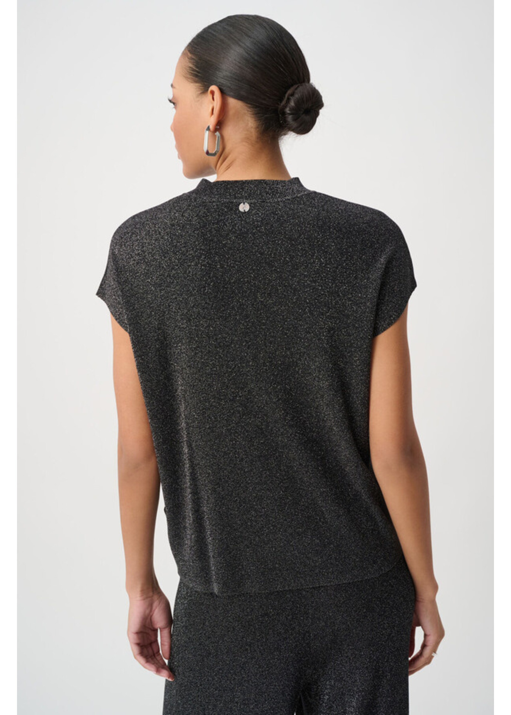 Joseph Ribkoff Joseph Ribkoff - Mock Neck Lurex Sweater Top Style 264943