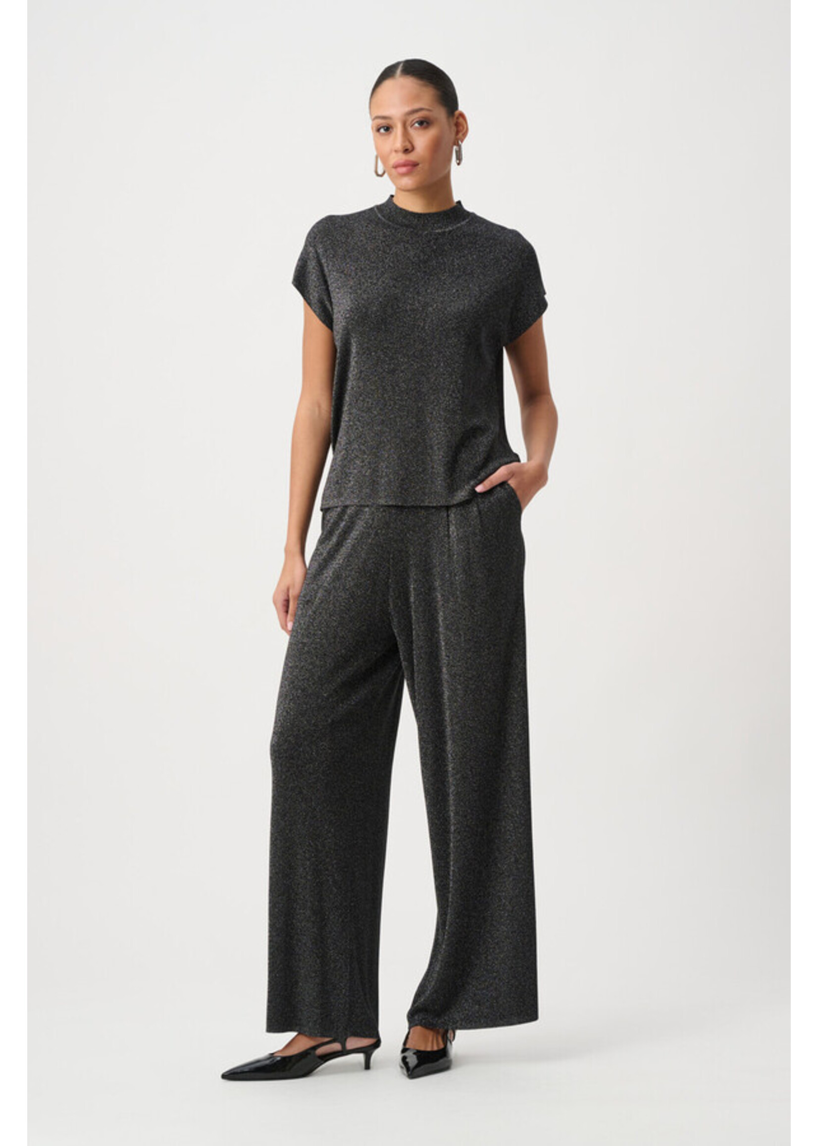 Joseph Ribkoff Joseph Ribkoff - Mock Neck Lurex Sweater Top Style 264943