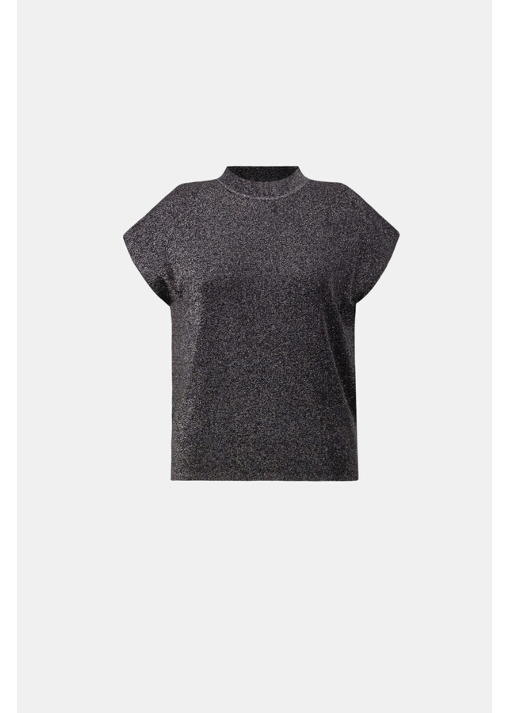 Joseph Ribkoff Joseph Ribkoff - Mock Neck Lurex Sweater Top Style 264943