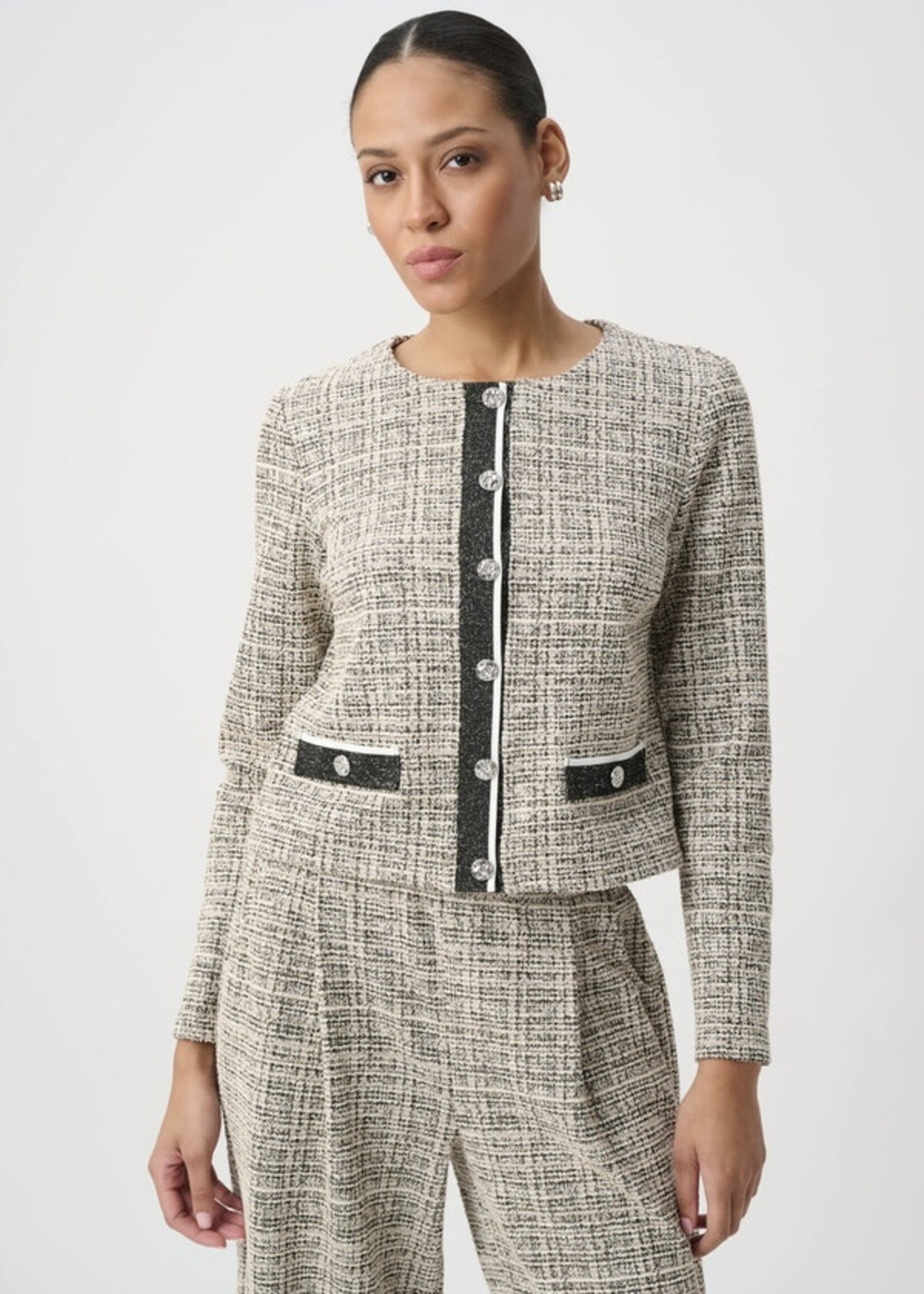 Joseph Ribkoff Joseph Ribkoff - Plaid Boucle Jacket Style 264040