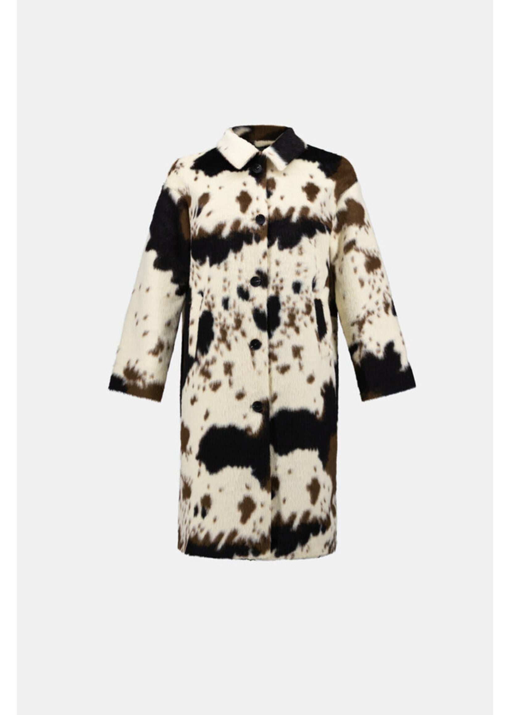 Joseph Ribkoff Joseph Ribkoff - Faux Fur Cow Print Coat Style 264944