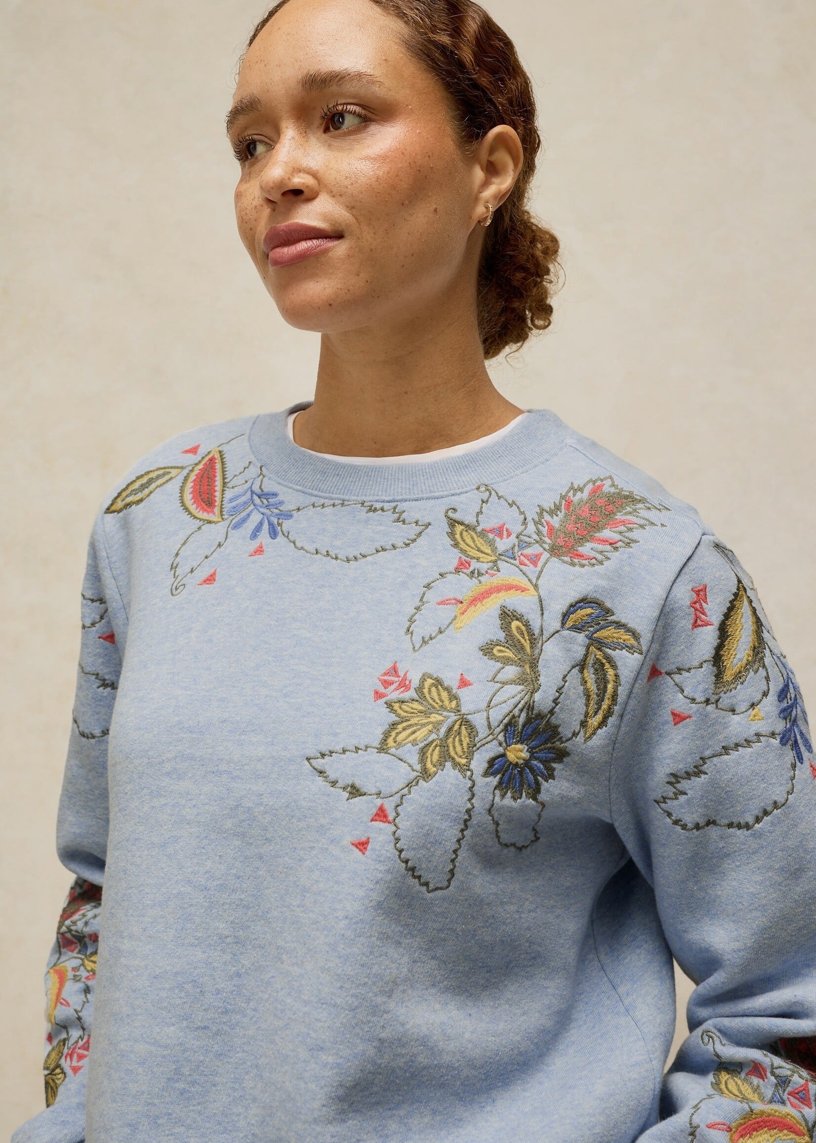 White Stuff Femme White Stuff - Embroidered Sweat