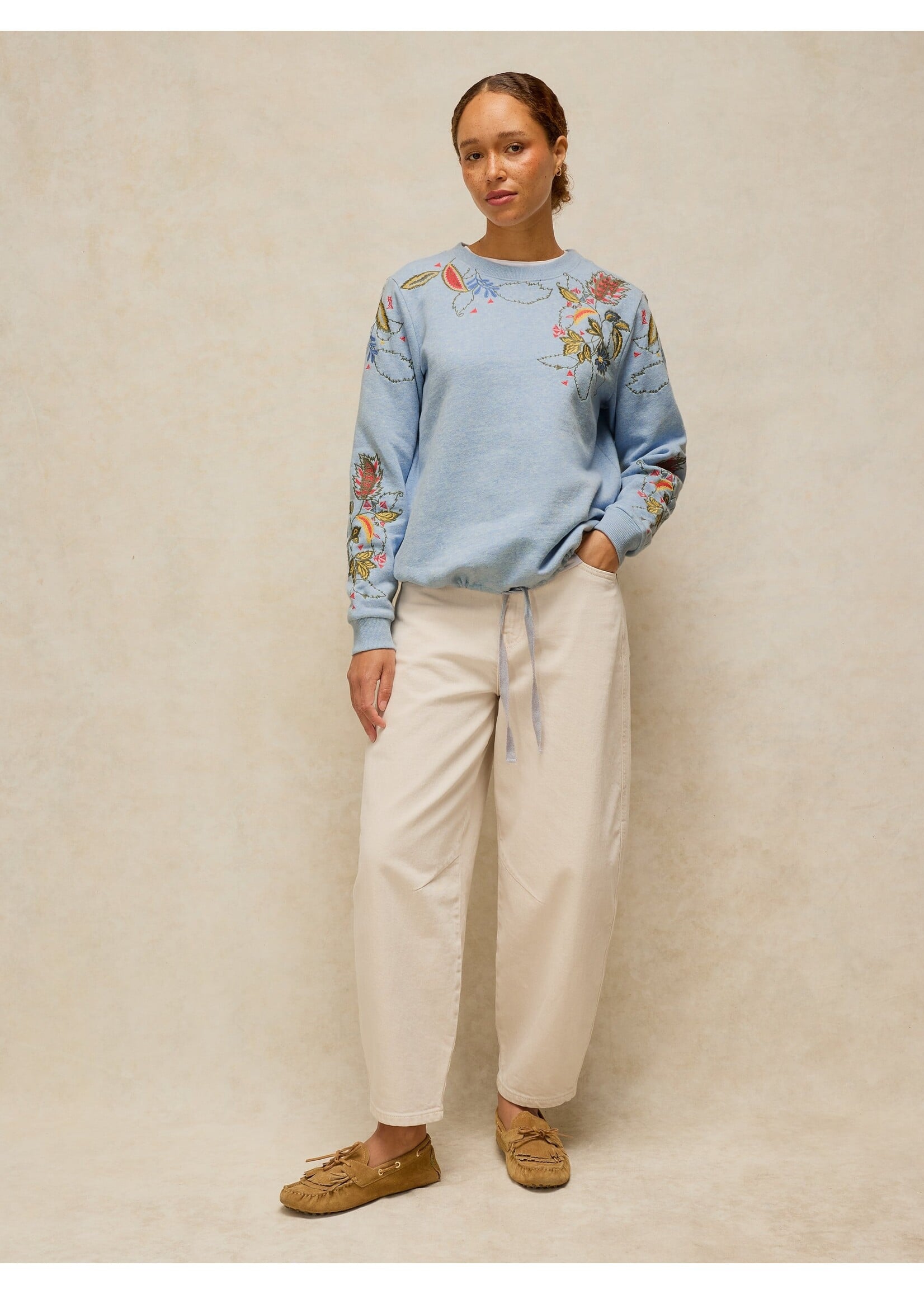 White Stuff Femme White Stuff - Embroidered Sweat