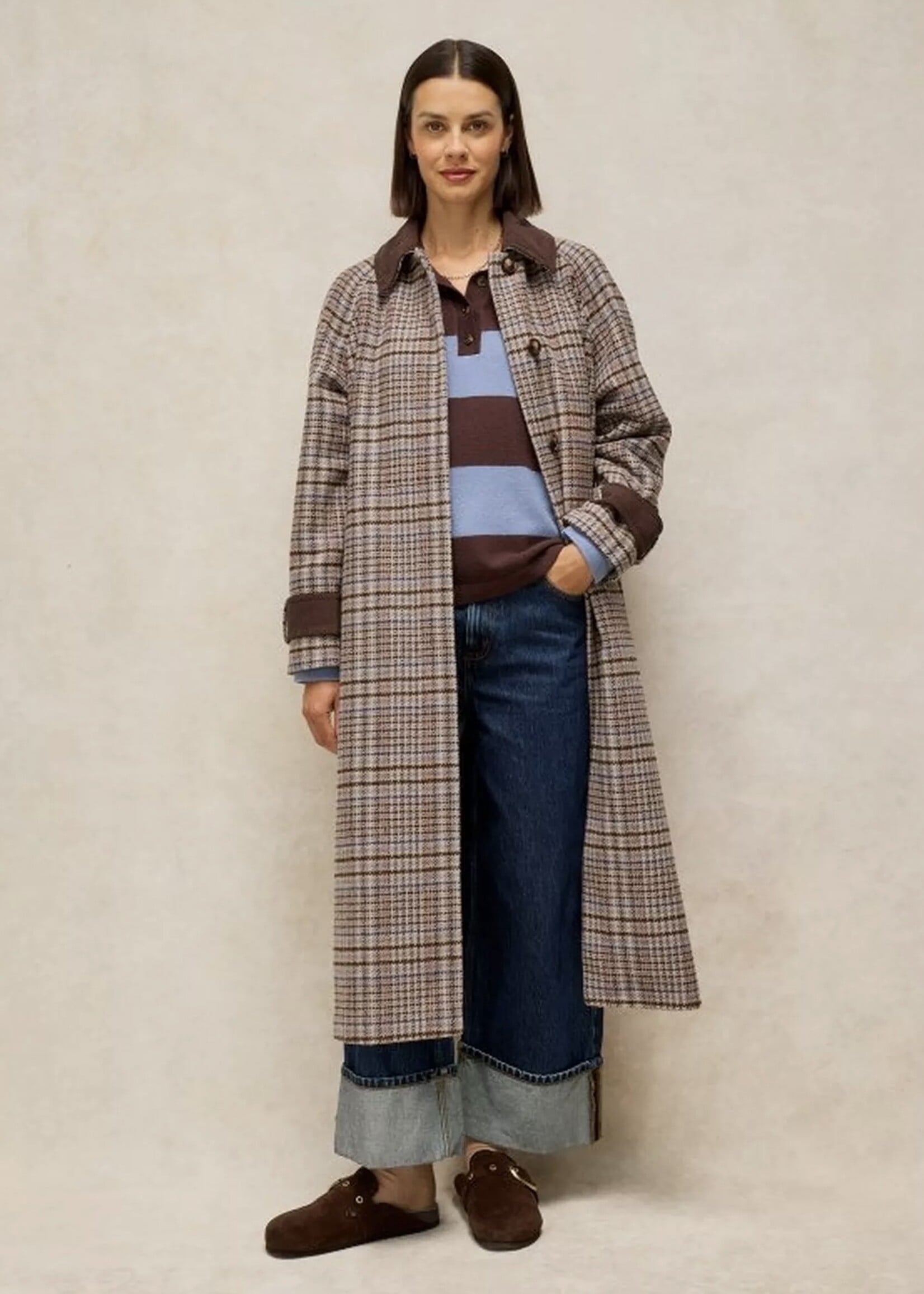 White Stuff Femme White Stuff - Emmeline Check Coat