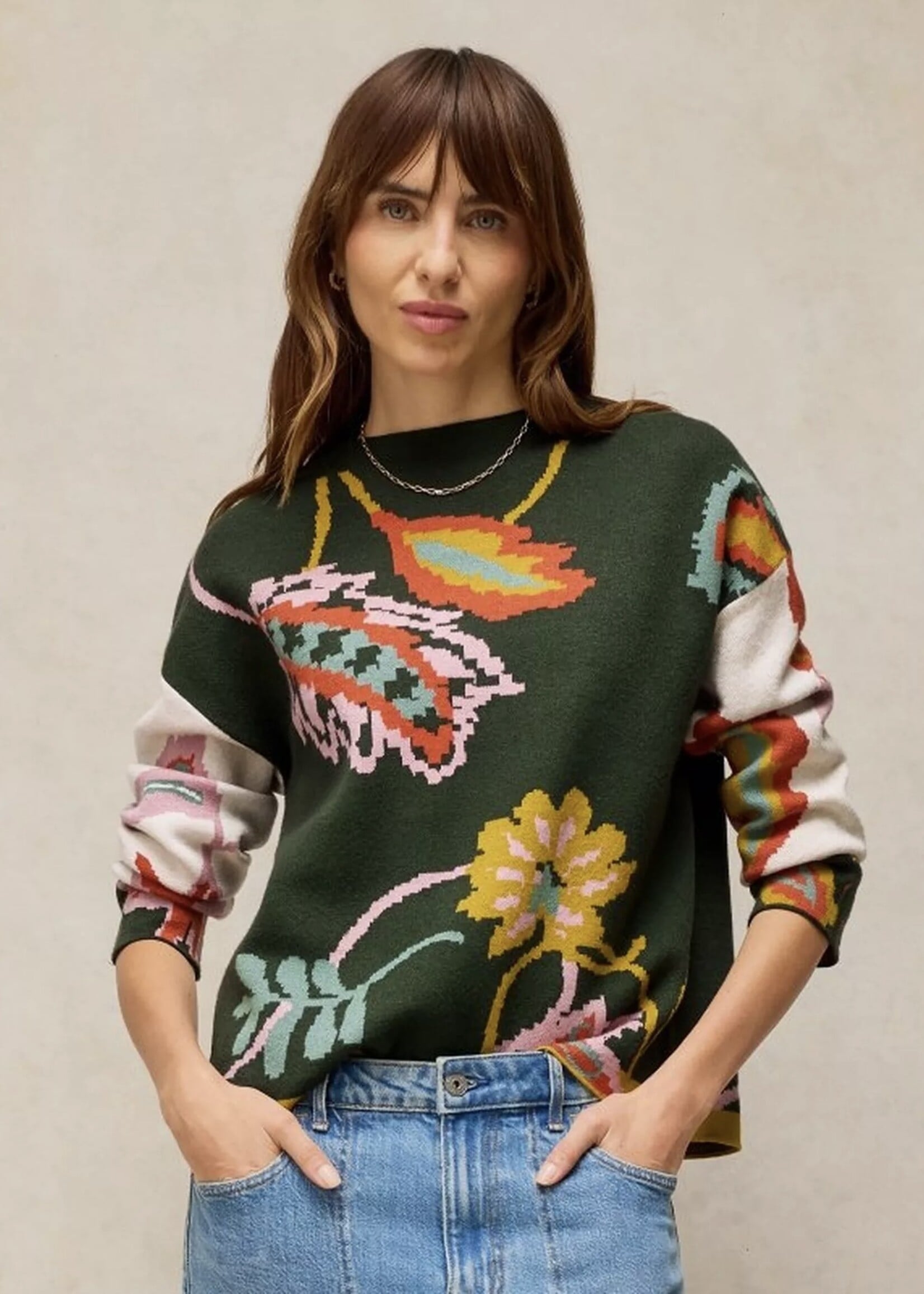 White Stuff Femme White Stuff - Fabia Floral Jumper