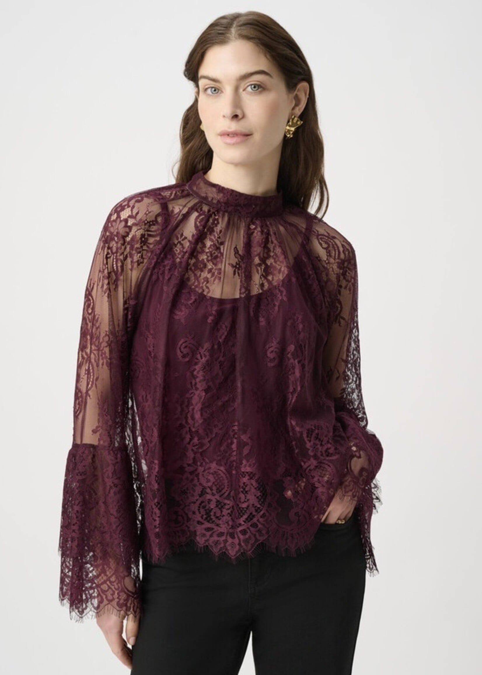 Joseph Ribkoff Joseph Ribkoff - Lace Bell Sleeve Pullover Style 264098